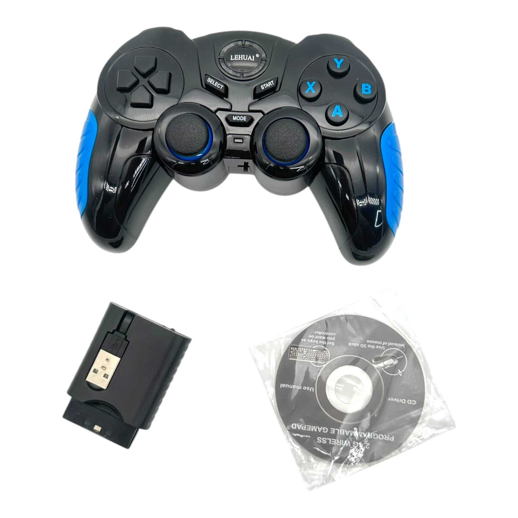 Ασύρματο Χειριστήριο 7 σε 1 με Δόνηση 2.4GHz (PC/PS3/Android TV) Κοκκινο