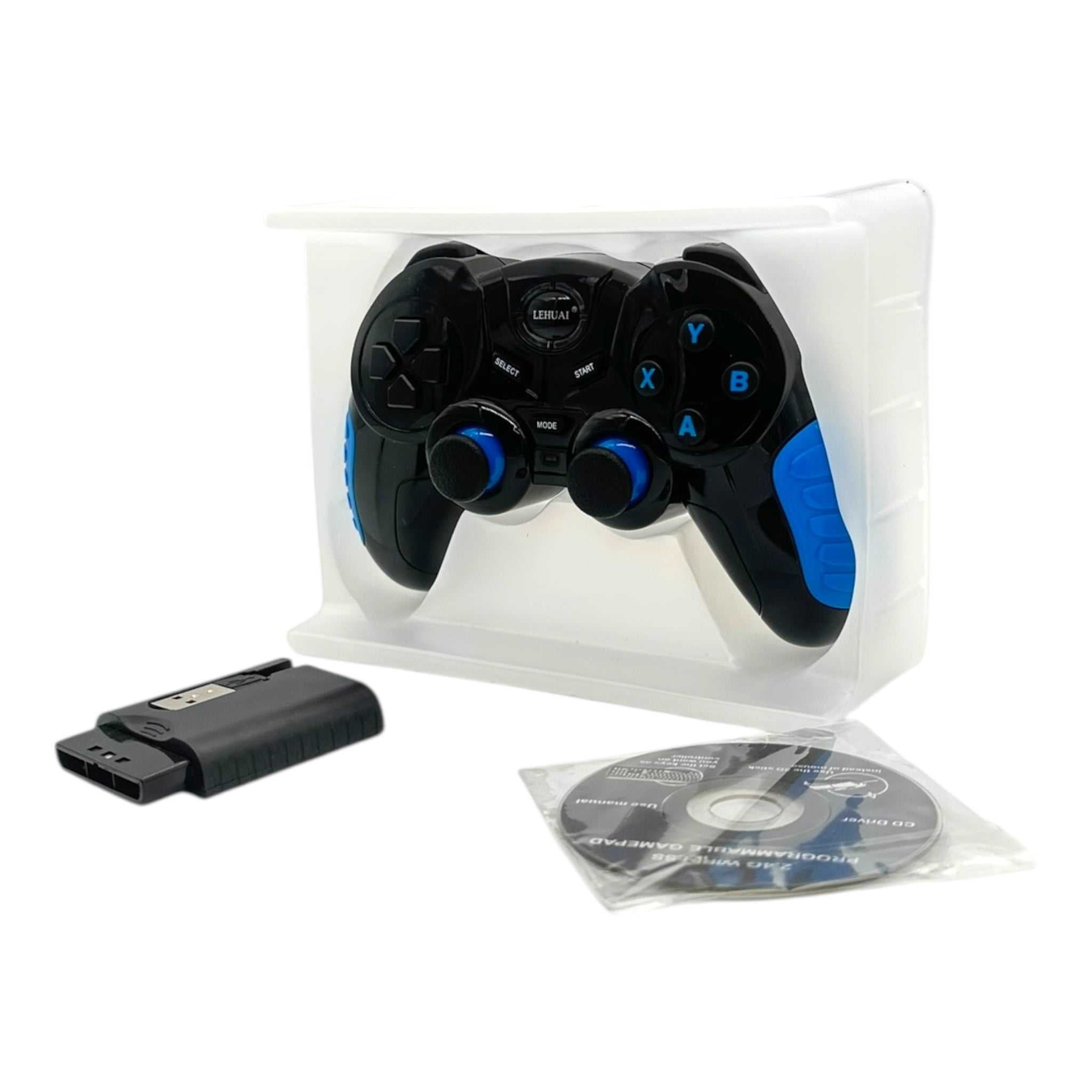 Ασύρματο Χειριστήριο 7 σε 1 με Δόνηση 2.4GHz (PC/PS3/Android TV) Κοκκινο