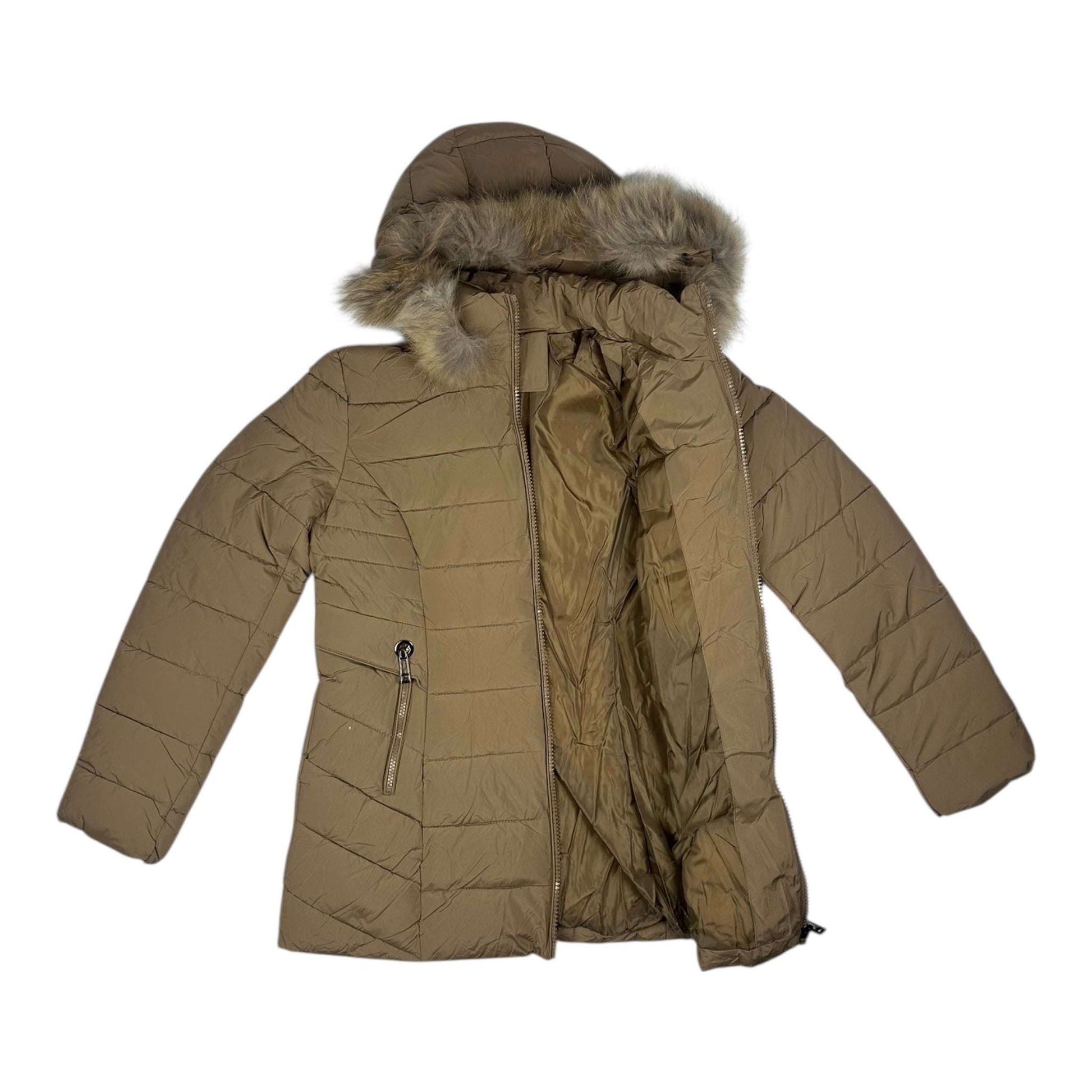 Angel Shopping Γυναικείο Μπουφάν για Χειμώνα Καφέ