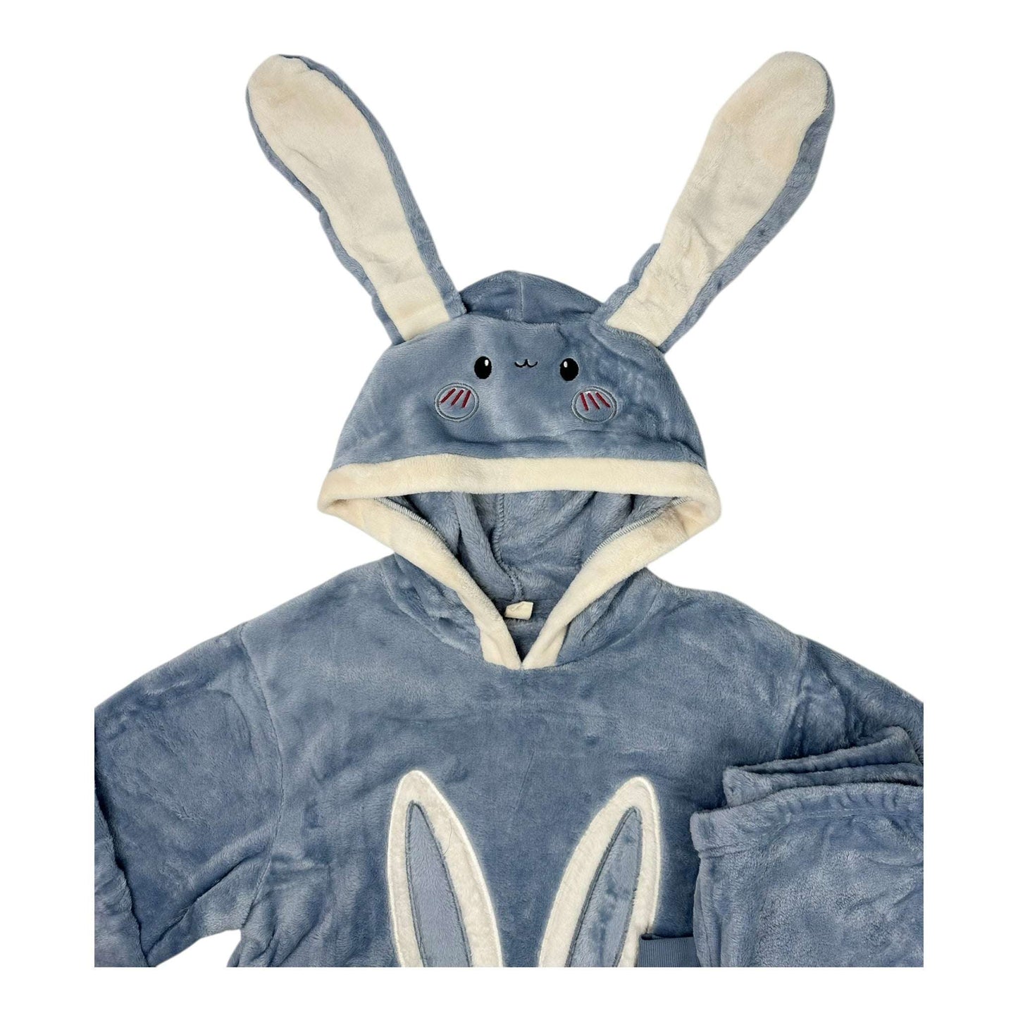 Angel Shopping Χειμερινό Γυναικείο Σετ Πιτζάμας Μπλε