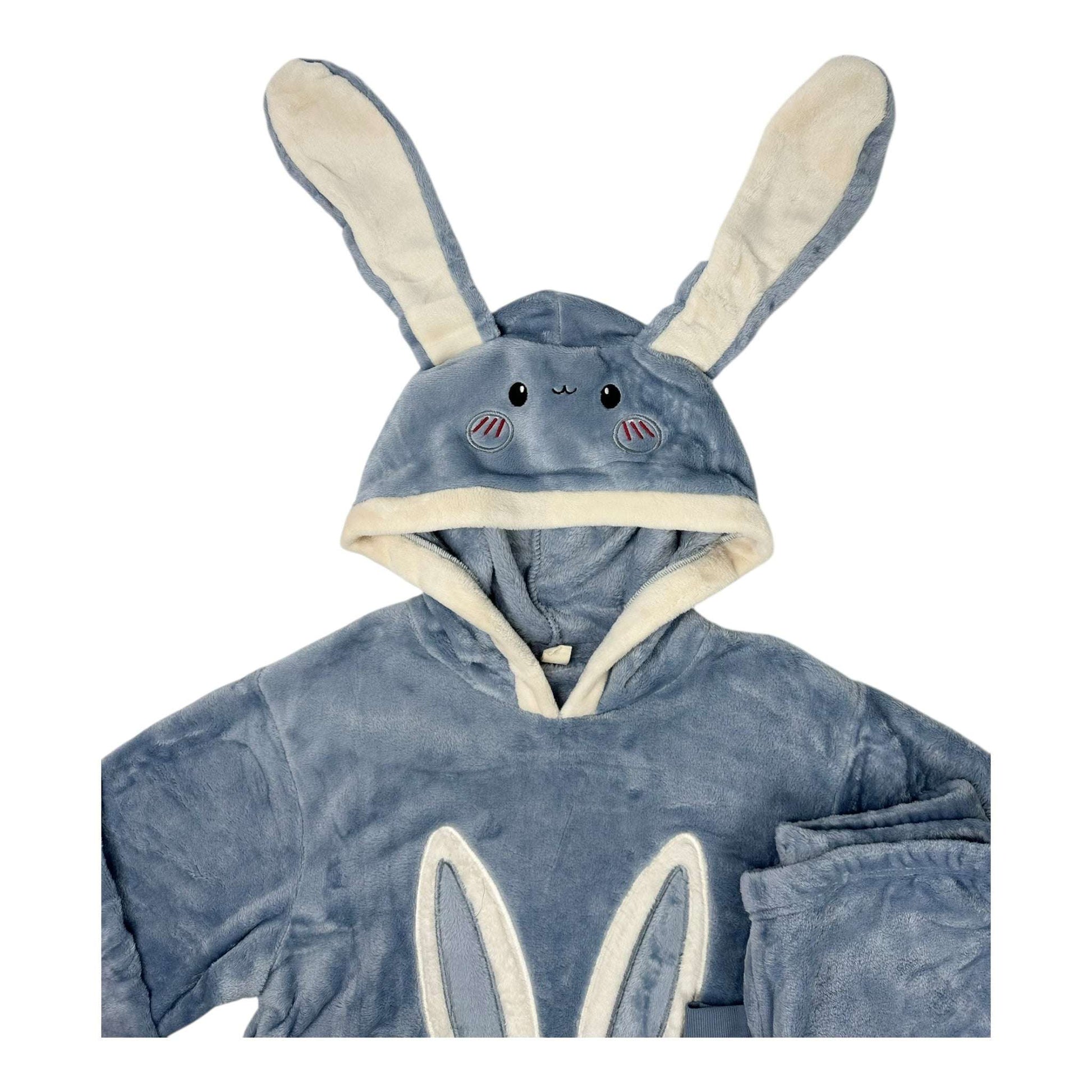 Angel Shopping Χειμερινό Γυναικείο Σετ Πιτζάμας Μπλε