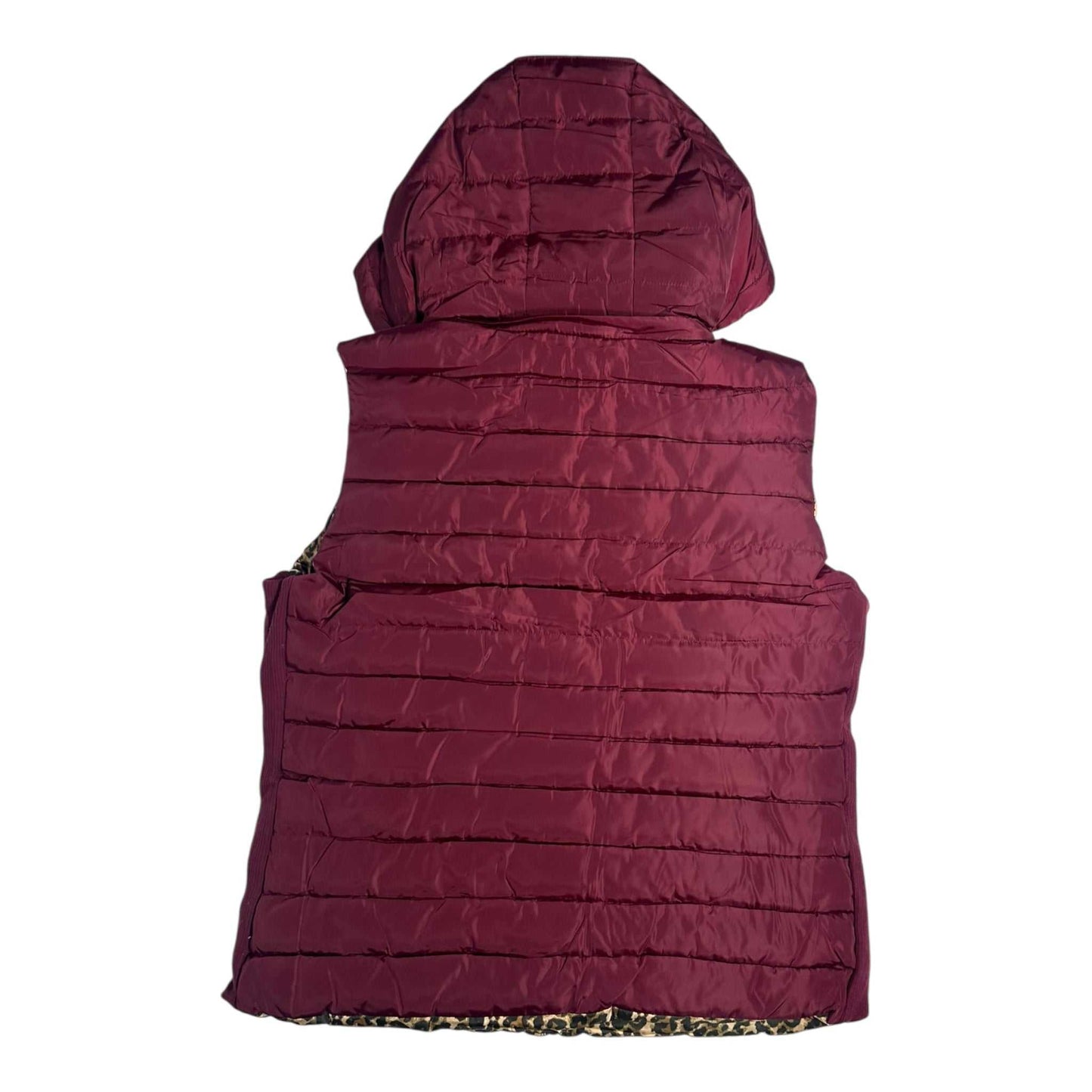 Angel Shopping Γυναικείο Αμάνικο Μπουφάν Διπλής Όψης για Χειμώνα Κόκκινα