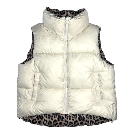 Angel Shopping Γυναικείο Αμάνικο Μπουφάν Διπλής Όψης για Χειμώνα Λευκό