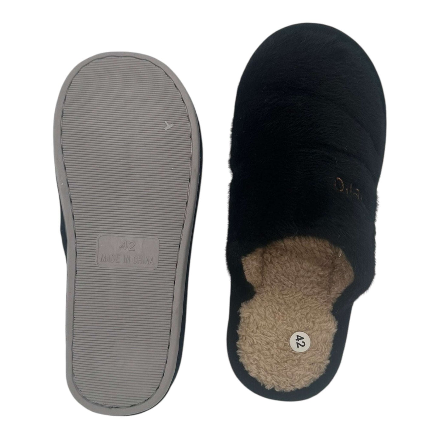 Angel Shopping Ανδρικές Χειμερινές Παντόφλες Μαύρες