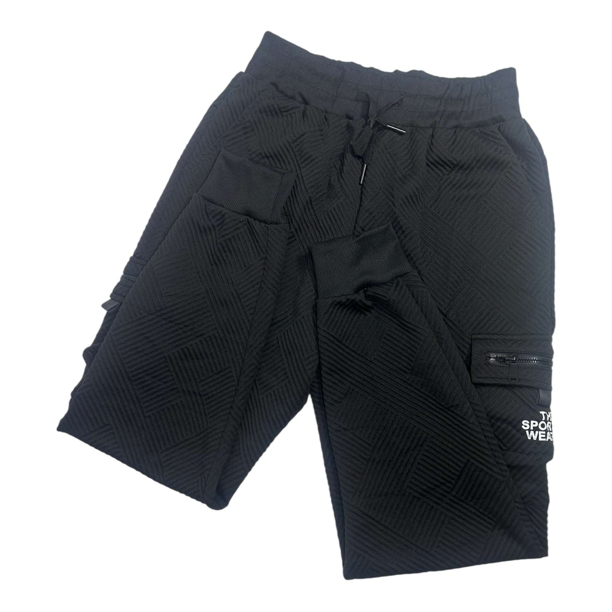 Angel Shopping Cargo Παντελόνι Φόρμας με Λάστιχο Μαύρα