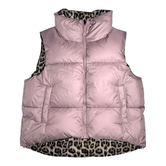 Angel Shopping Γυναικείο Αμάνικο Μπουφάν Διπλής Όψης για Χειμώνα Ροζ