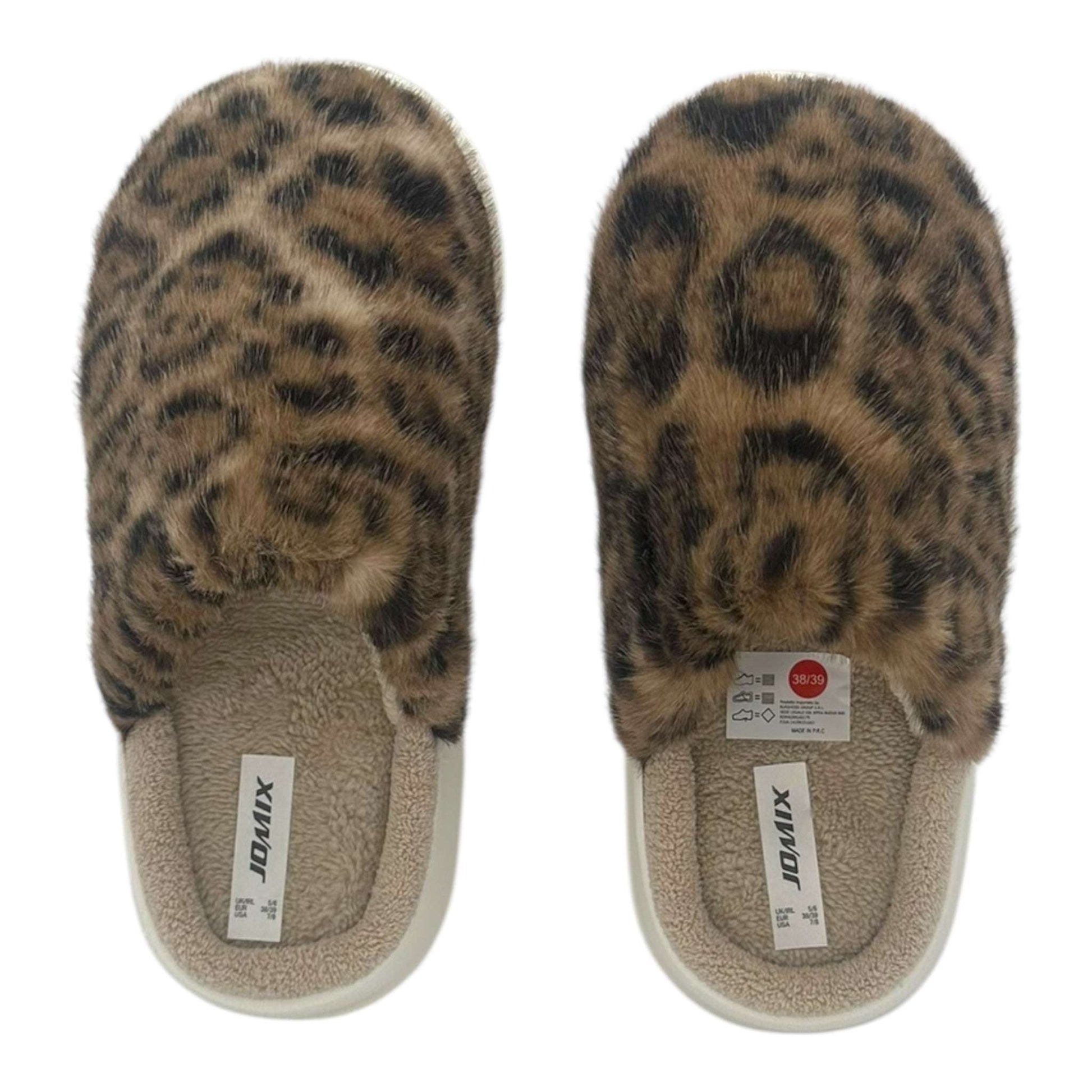 Jomix Χειμερινές Γυναικείες Παντόφλες με Γούνα Μπεζ