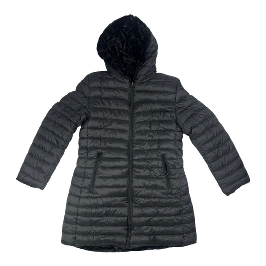 Angel Shopping Γυναικείο Μπουφάν Διπλής Όψης για Χειμώνα Μαύρο