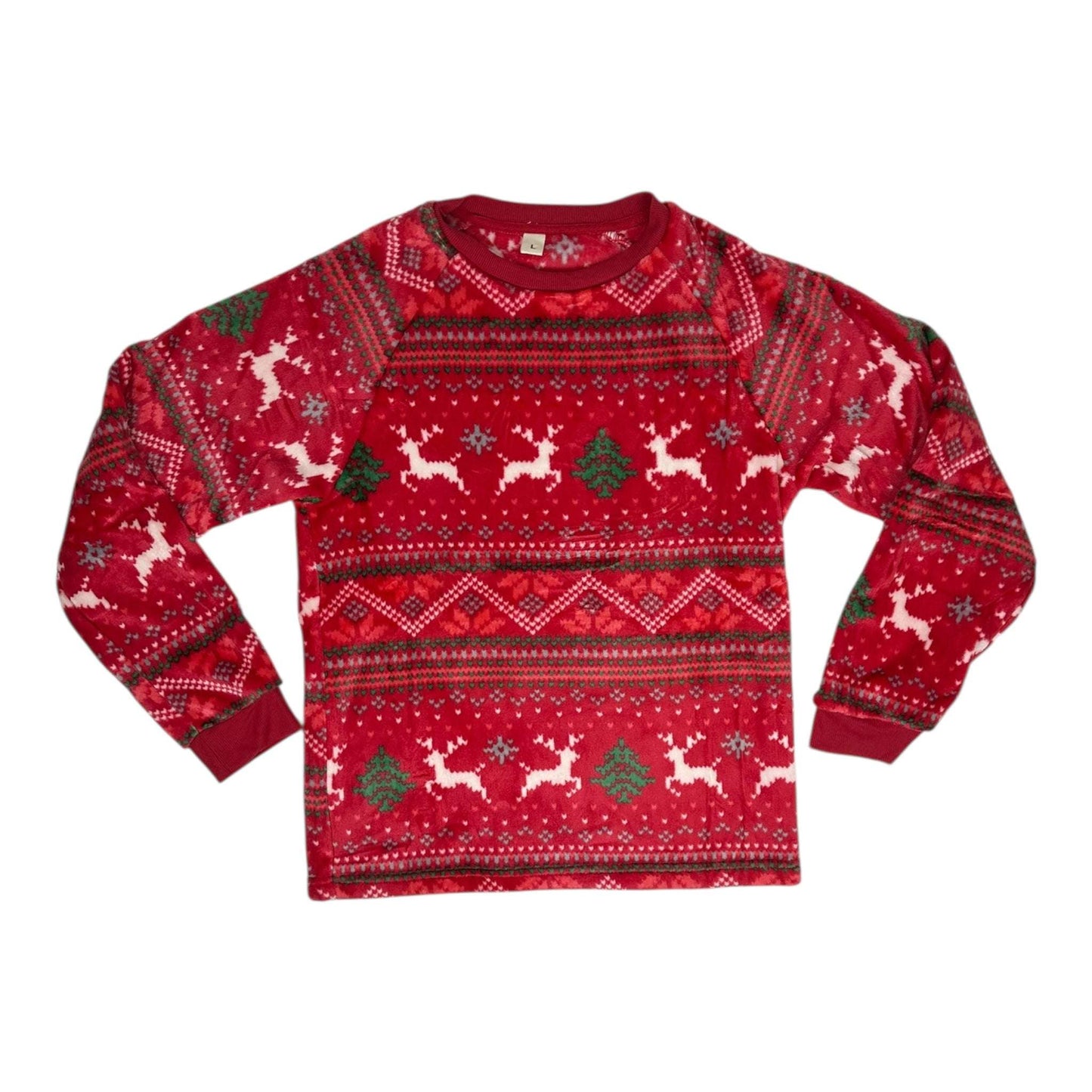 Angel Shopping Χειμερινό Γυναικείο Σετ Πιτζάμας Κόκκινο