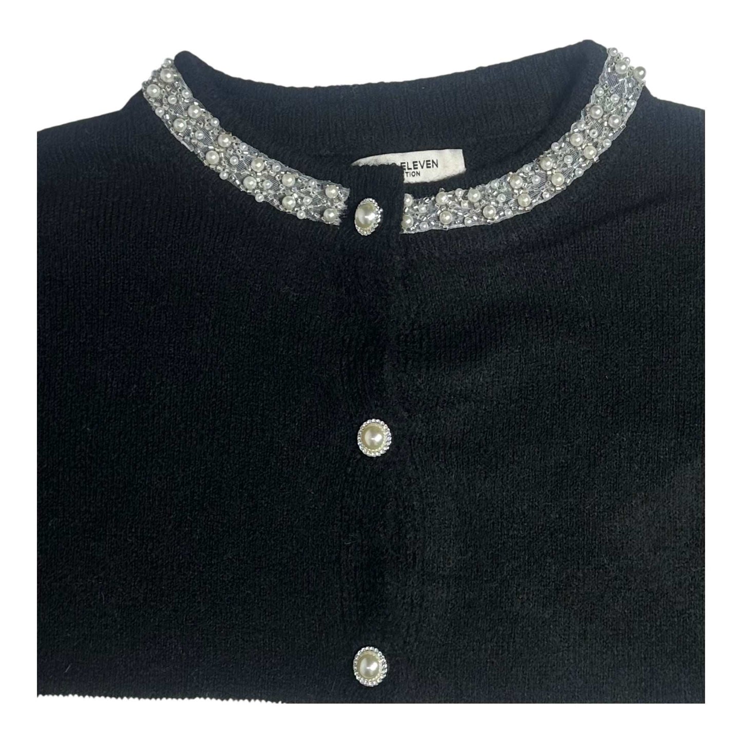 Angel Shopping Γυναικεία Πλεκτή Ζακέτα Μαύρο