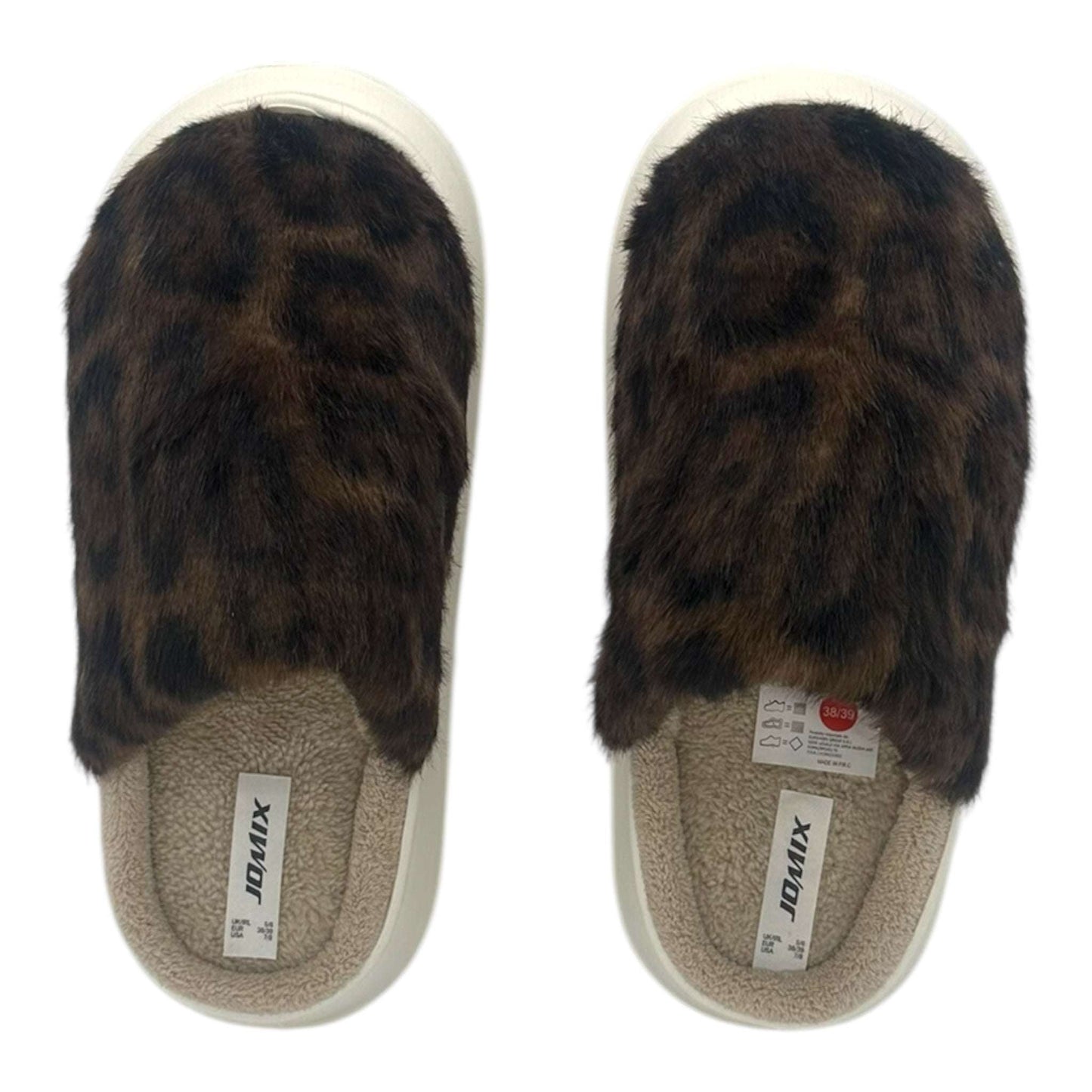 Jomix Χειμερινές Γυναικείες Παντόφλες με Γούνα Μαύρες