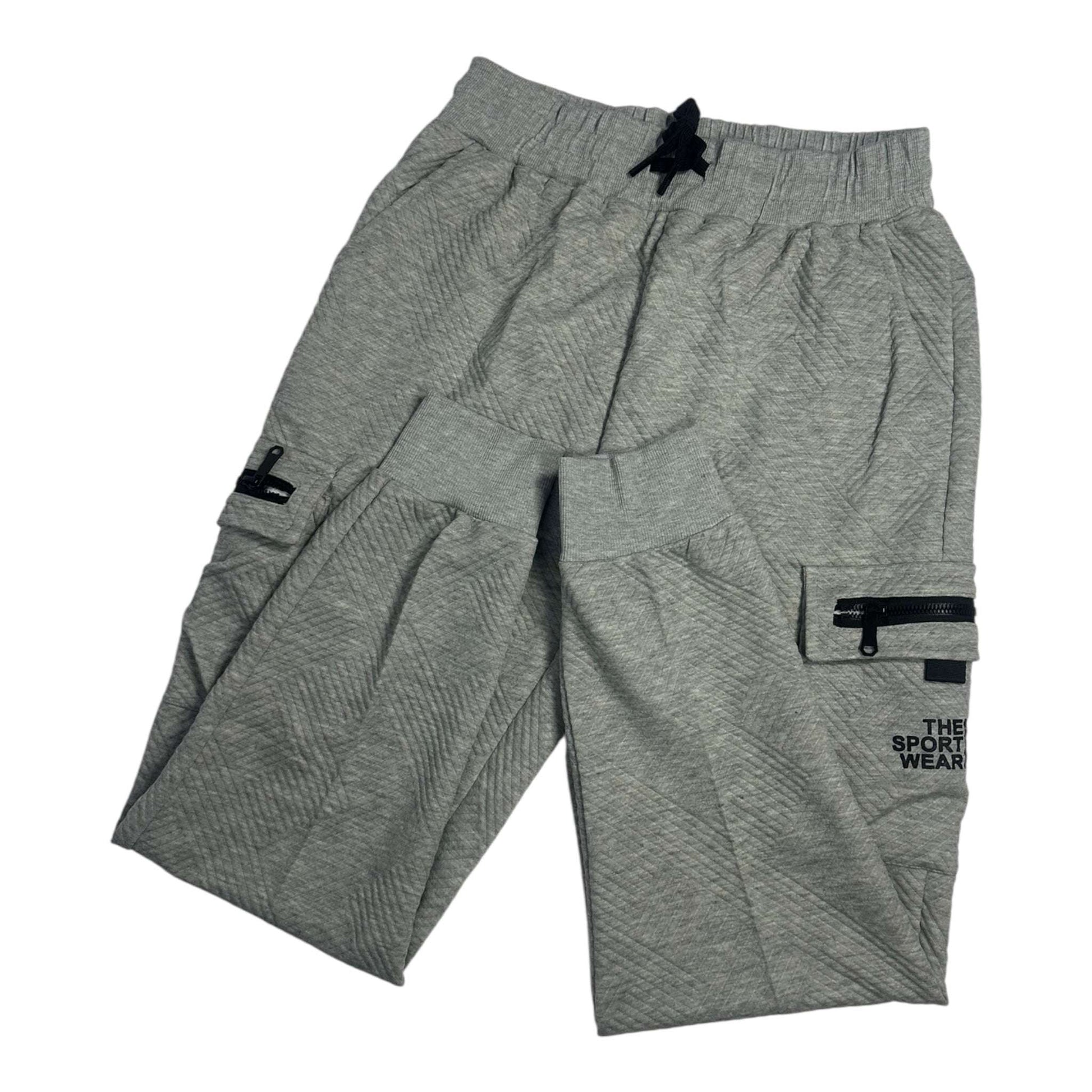 Angel Shopping Cargo Παντελόνι Φόρμας με Λάστιχο Γκρί