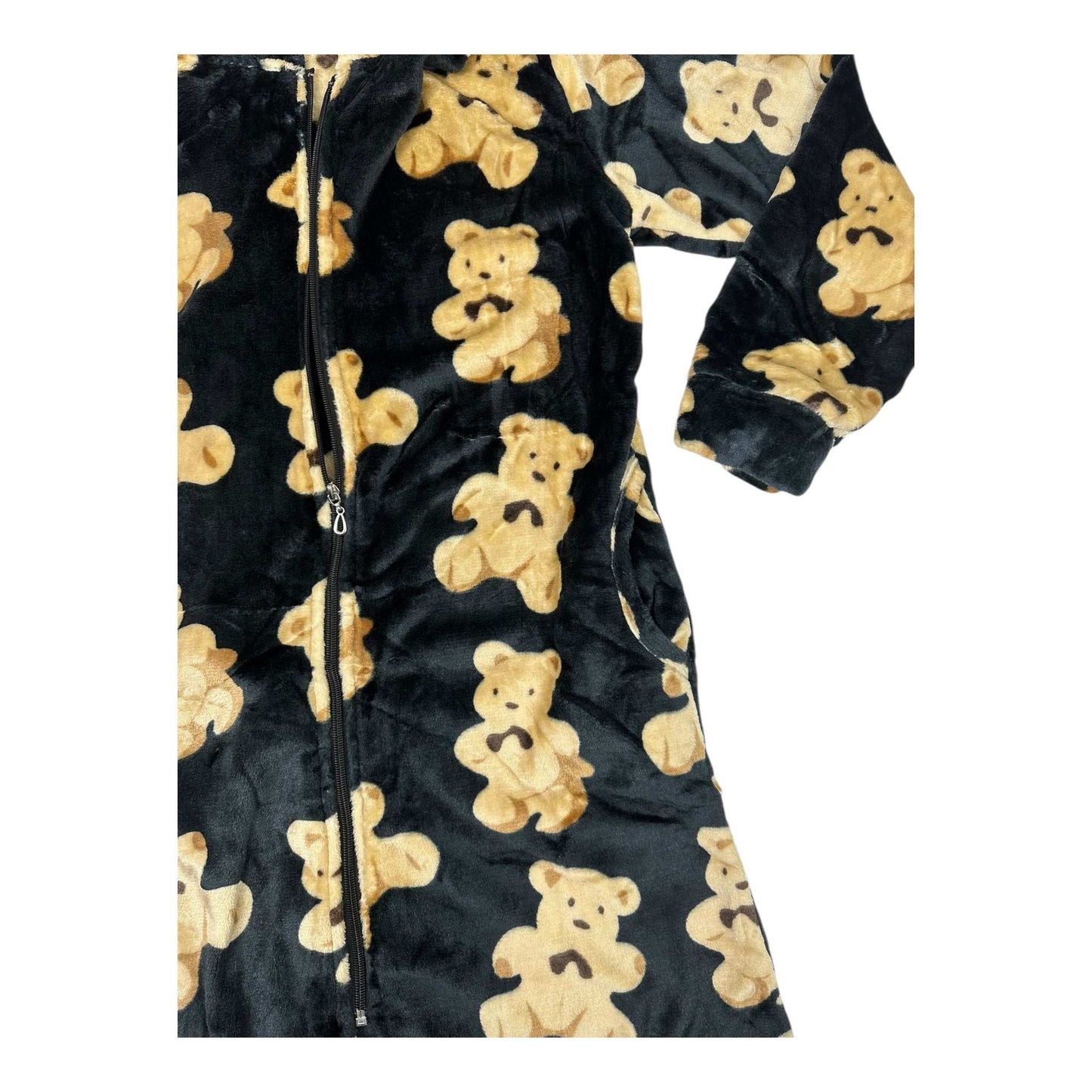 Angel Shopping Χειμερινή Γυναικεία Ρόμπα Μαύρο