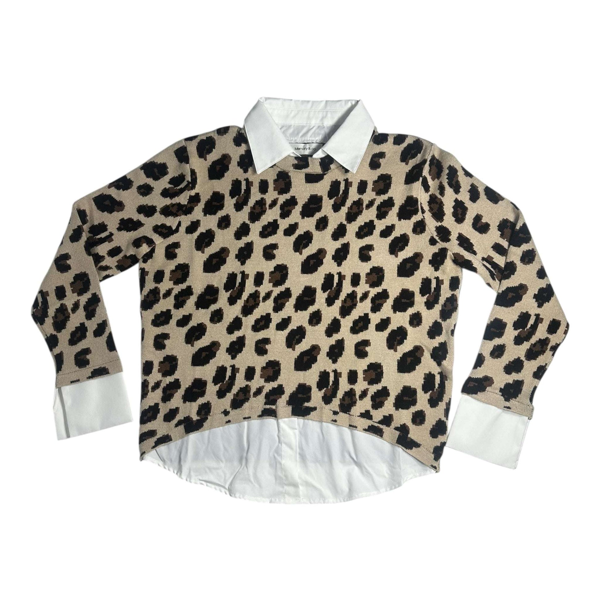 Angel Shopping Γυναικεία Μπλούζα Animal Print Καφέ