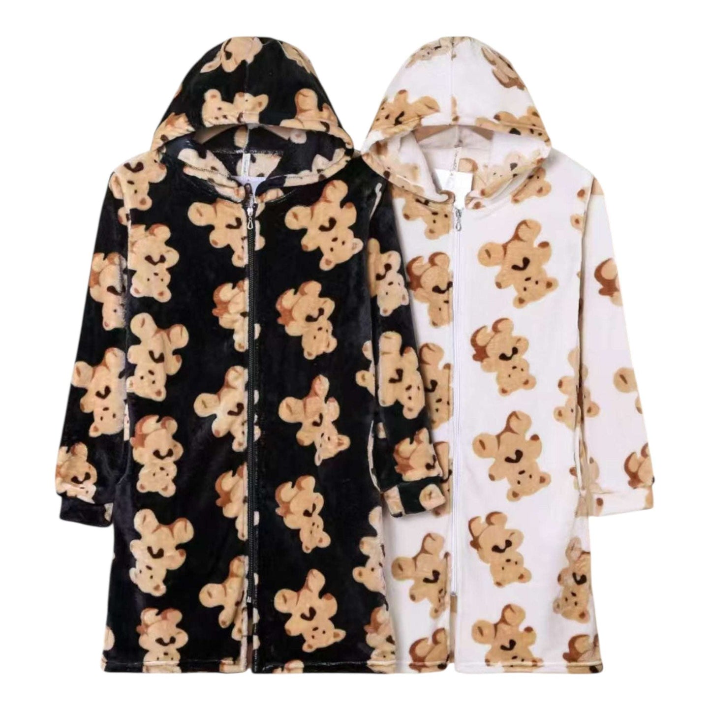 Angel Shopping Χειμερινή Γυναικεία Ρόμπα Λευκό