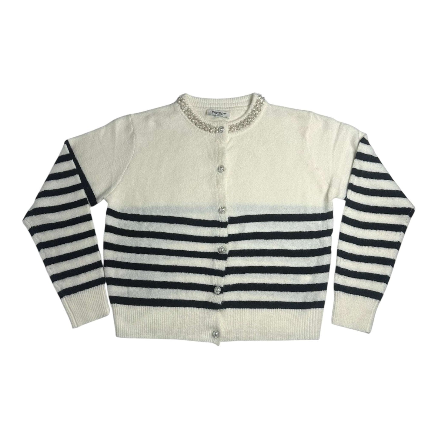 Angel Shopping Γυναικεία Πλεκτή Ζακέτα Άσπρο