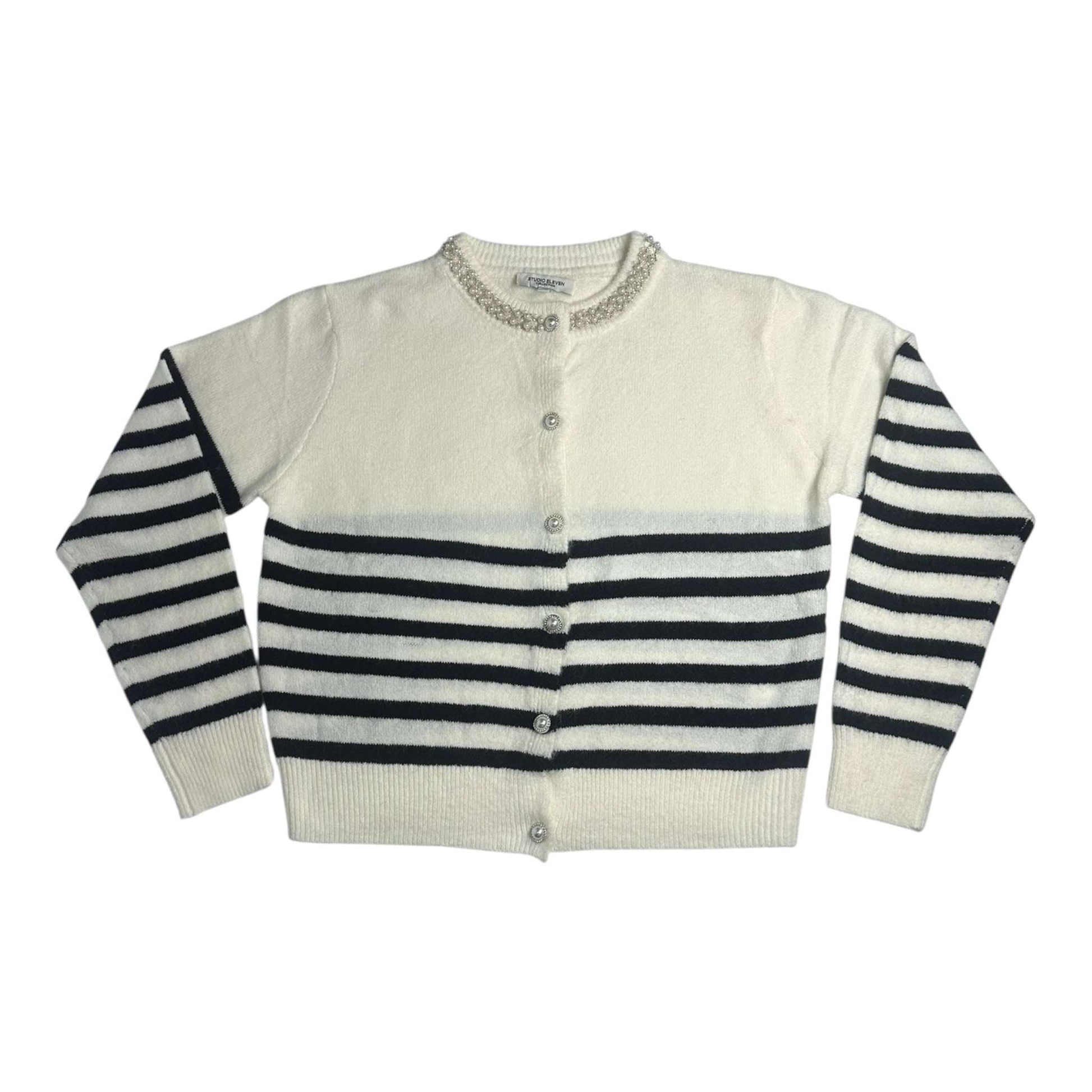 Angel Shopping Γυναικεία Πλεκτή Ζακέτα Άσπρο