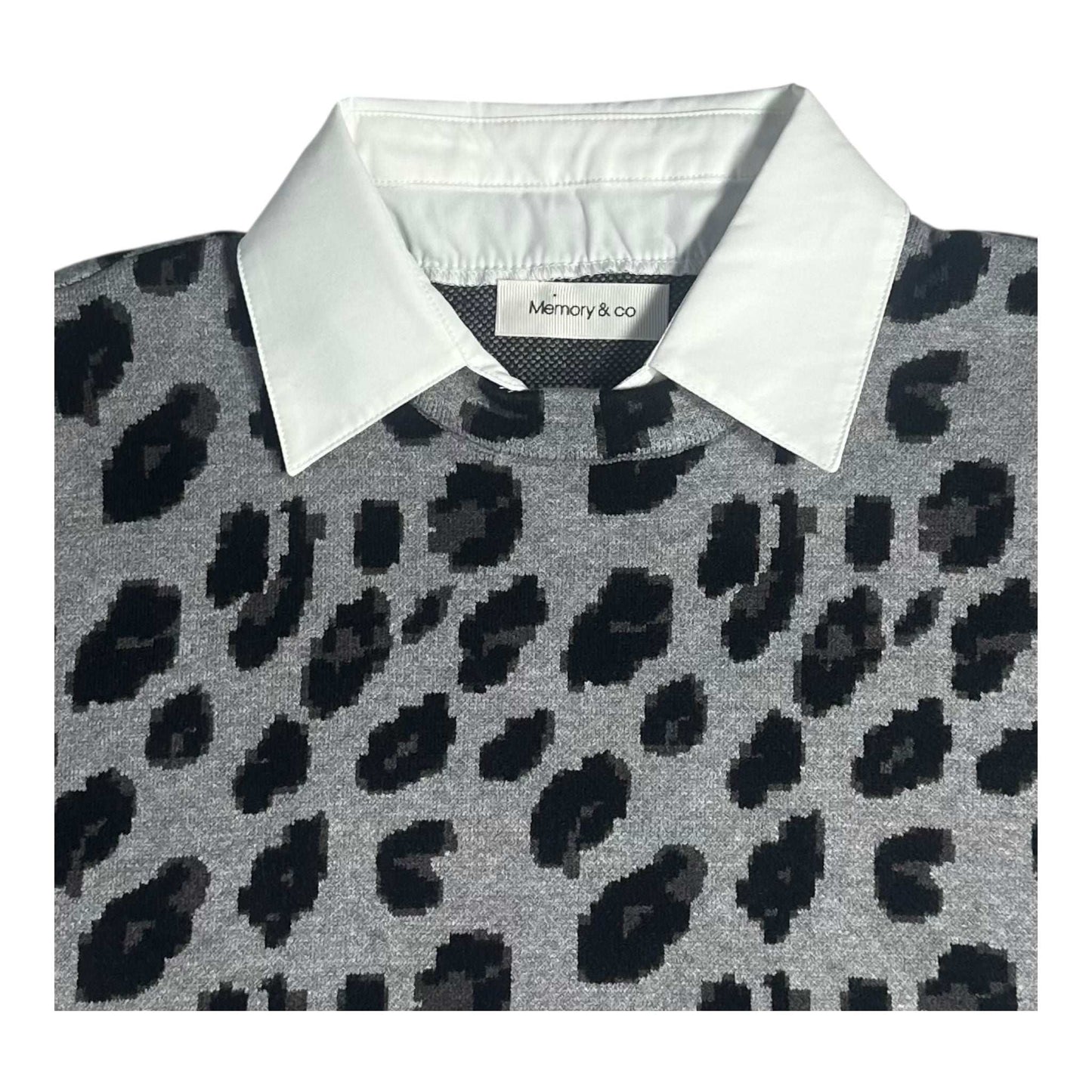 Angel Shopping Γυναικεία Μπλούζα Animal Print Γκρί