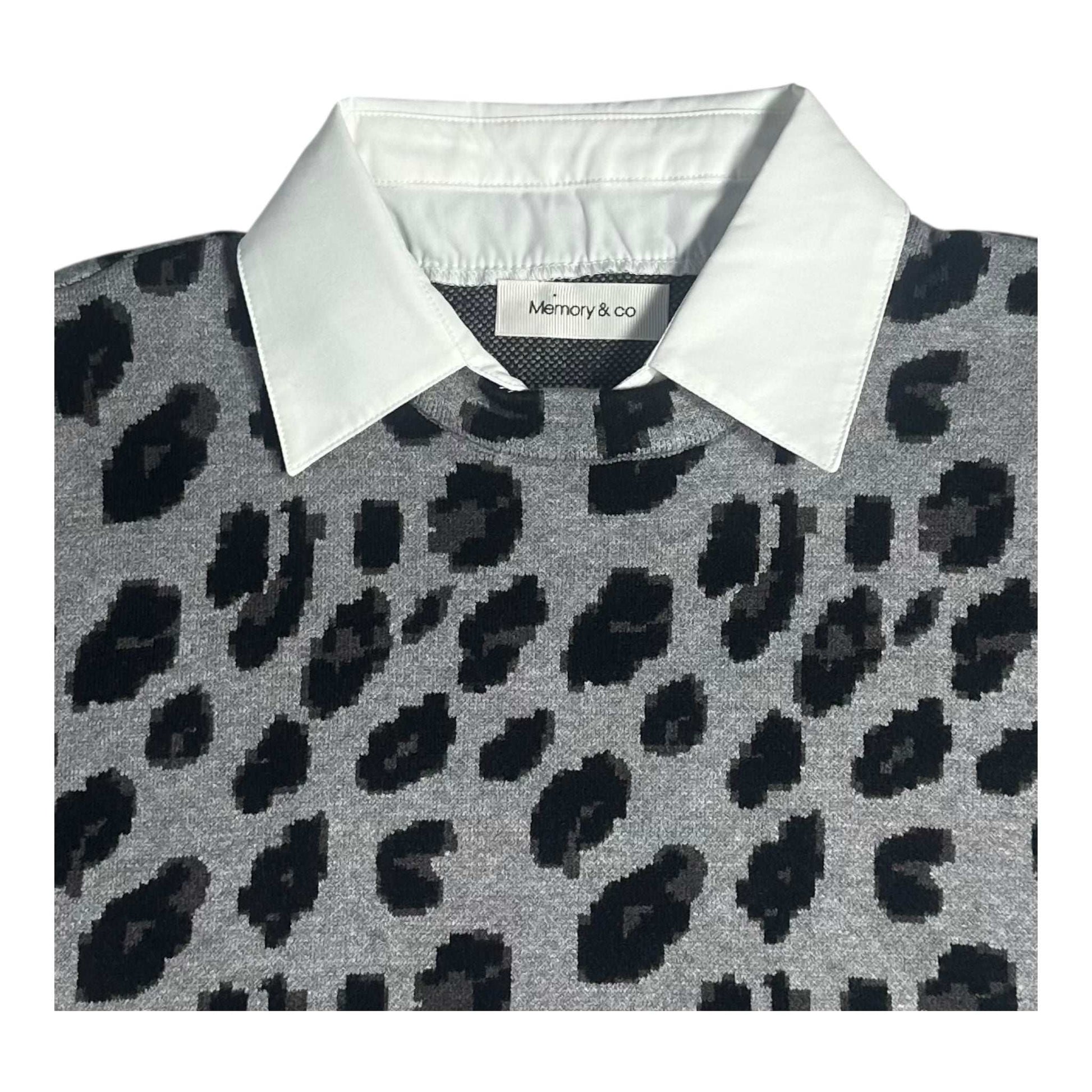 Angel Shopping Γυναικεία Μπλούζα Animal Print Γκρί