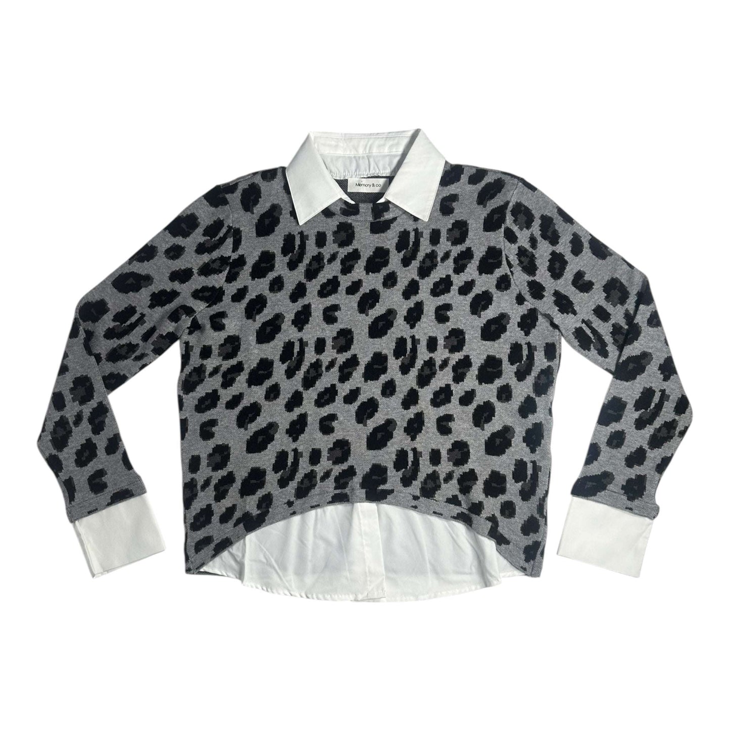 Angel Shopping Γυναικεία Μπλούζα Animal Print Γκρί