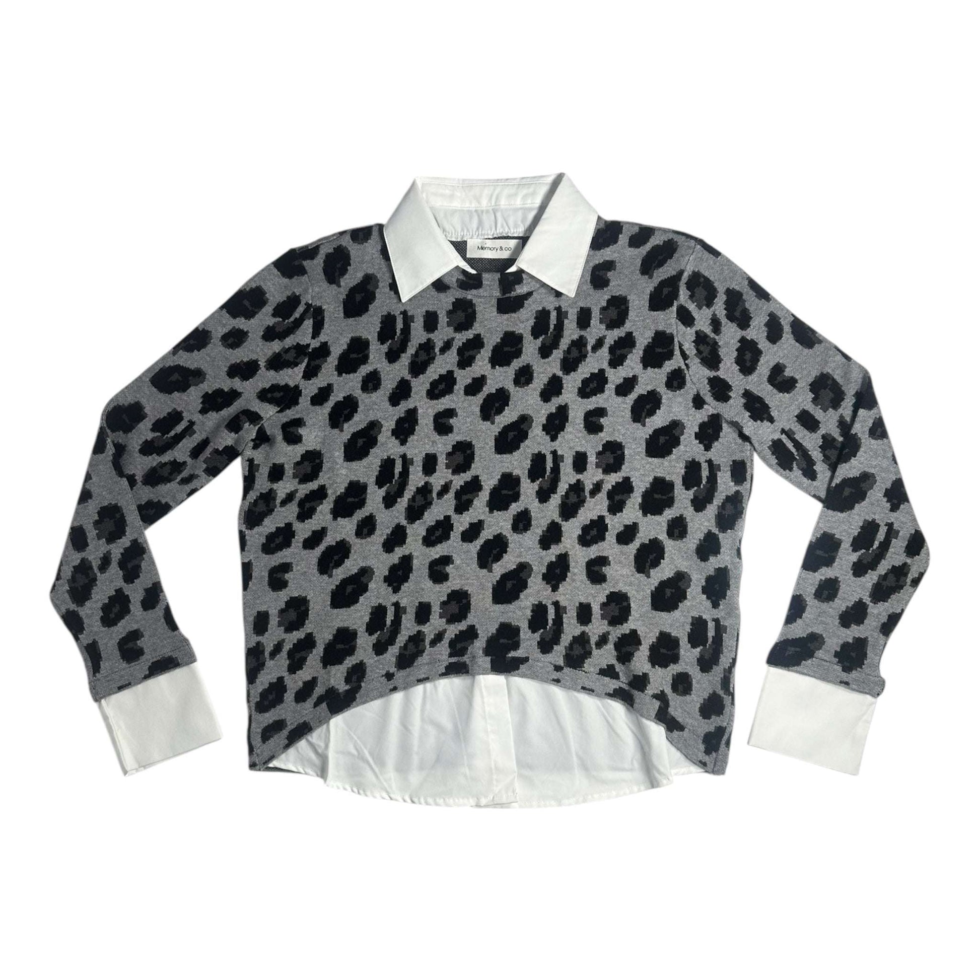 Angel Shopping Γυναικεία Μπλούζα Animal Print Γκρί