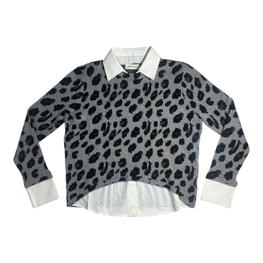 Angel Shopping Γυναικεία Μπλούζα Animal Print Γκρί