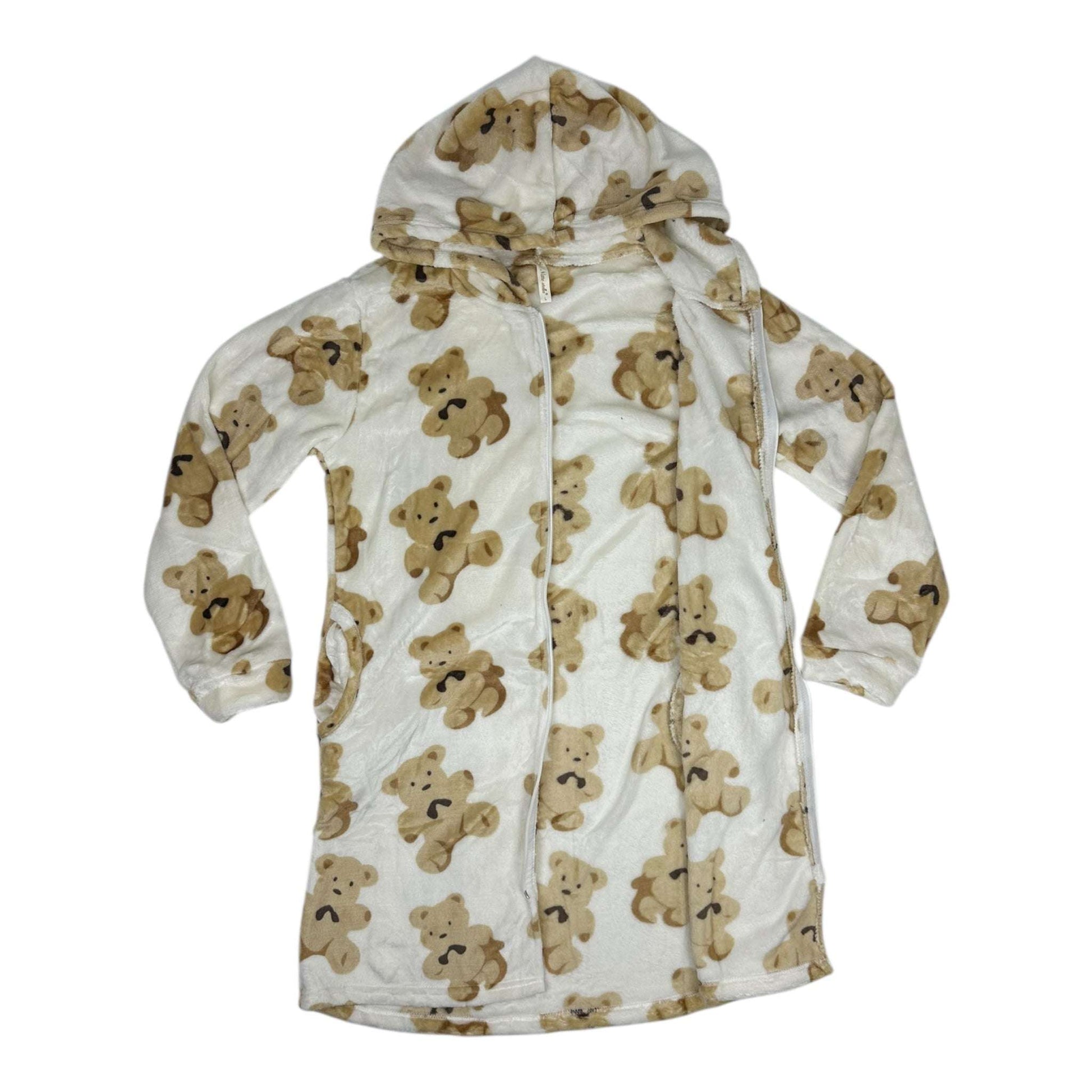 Angel Shopping Χειμερινή Γυναικεία Ρόμπα Λευκό