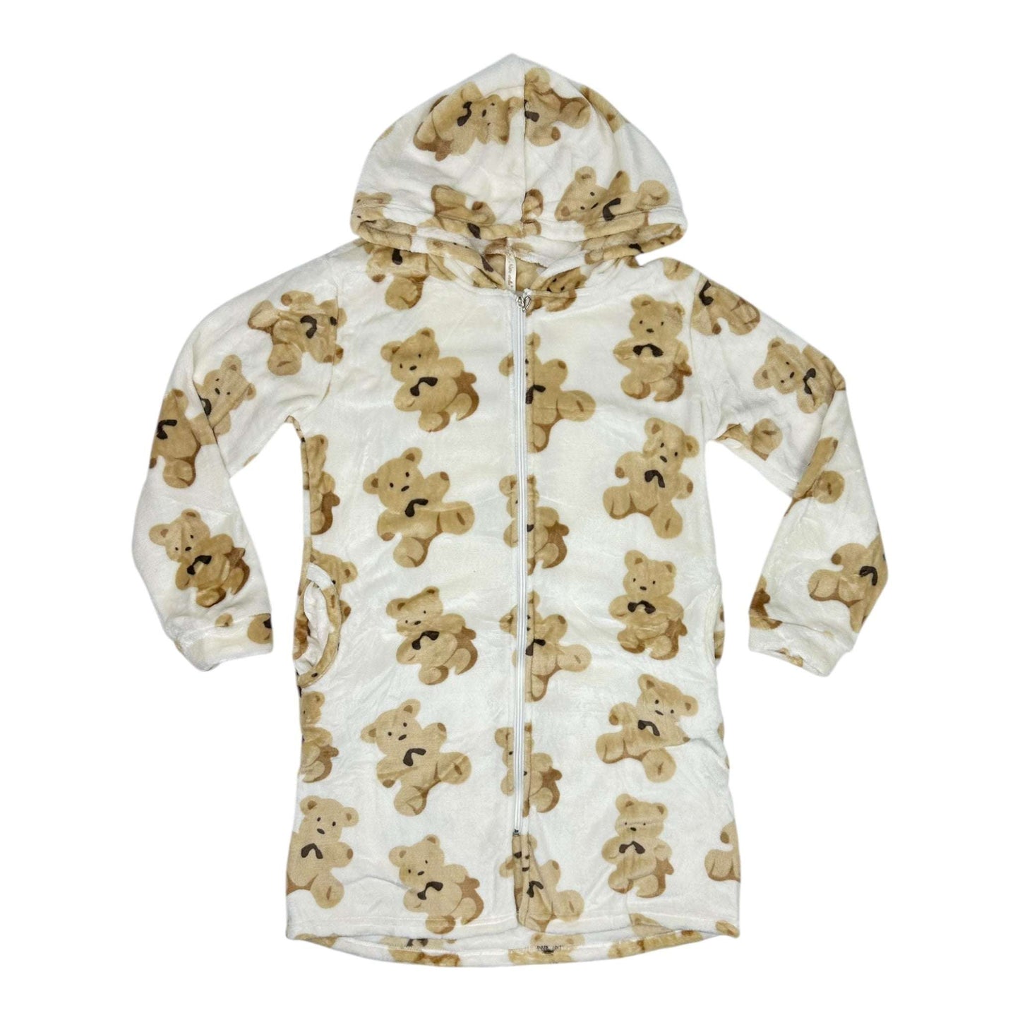 Angel Shopping Χειμερινή Γυναικεία Ρόμπα Λευκό