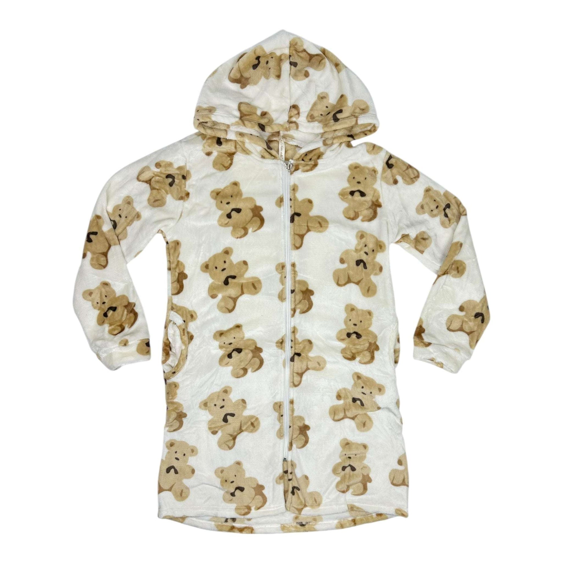 Angel Shopping Χειμερινή Γυναικεία Ρόμπα Λευκό