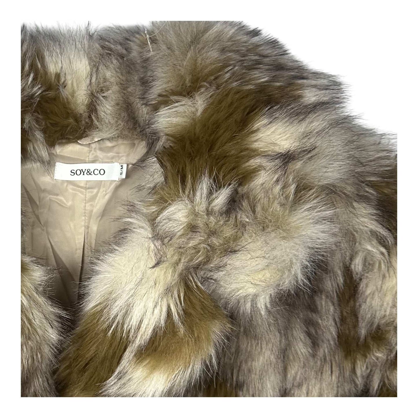 Angel Shopping Κοντή Γυναικεία Γούνα Καφέ