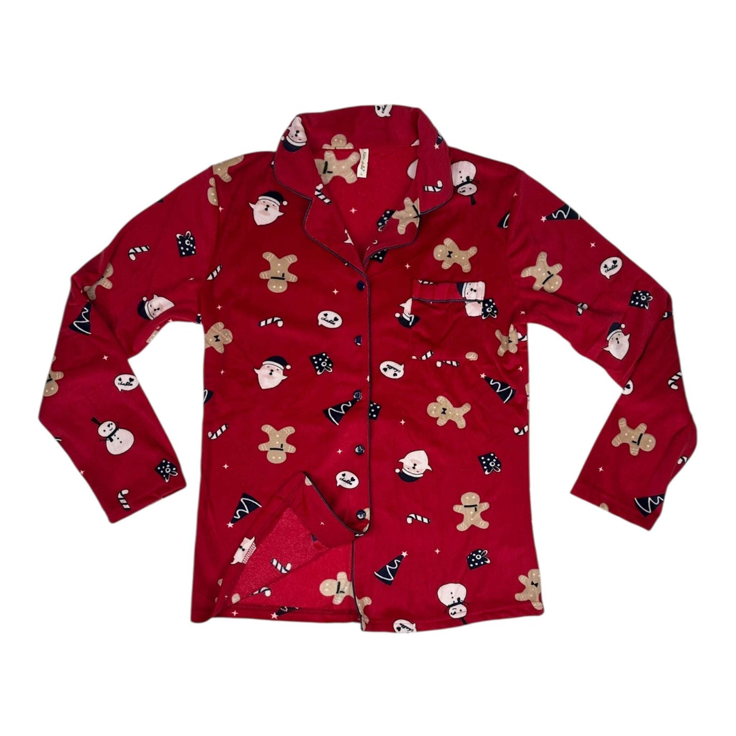 Angel Shopping Χειμερινό Γυναικείο Σετ Πιτζάμας Βαμβακερό Κόκκινο