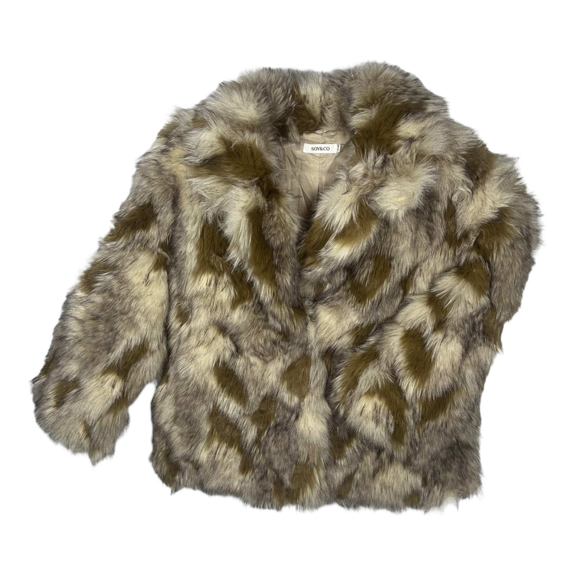 Angel Shopping Κοντή Γυναικεία Γούνα Καφέ