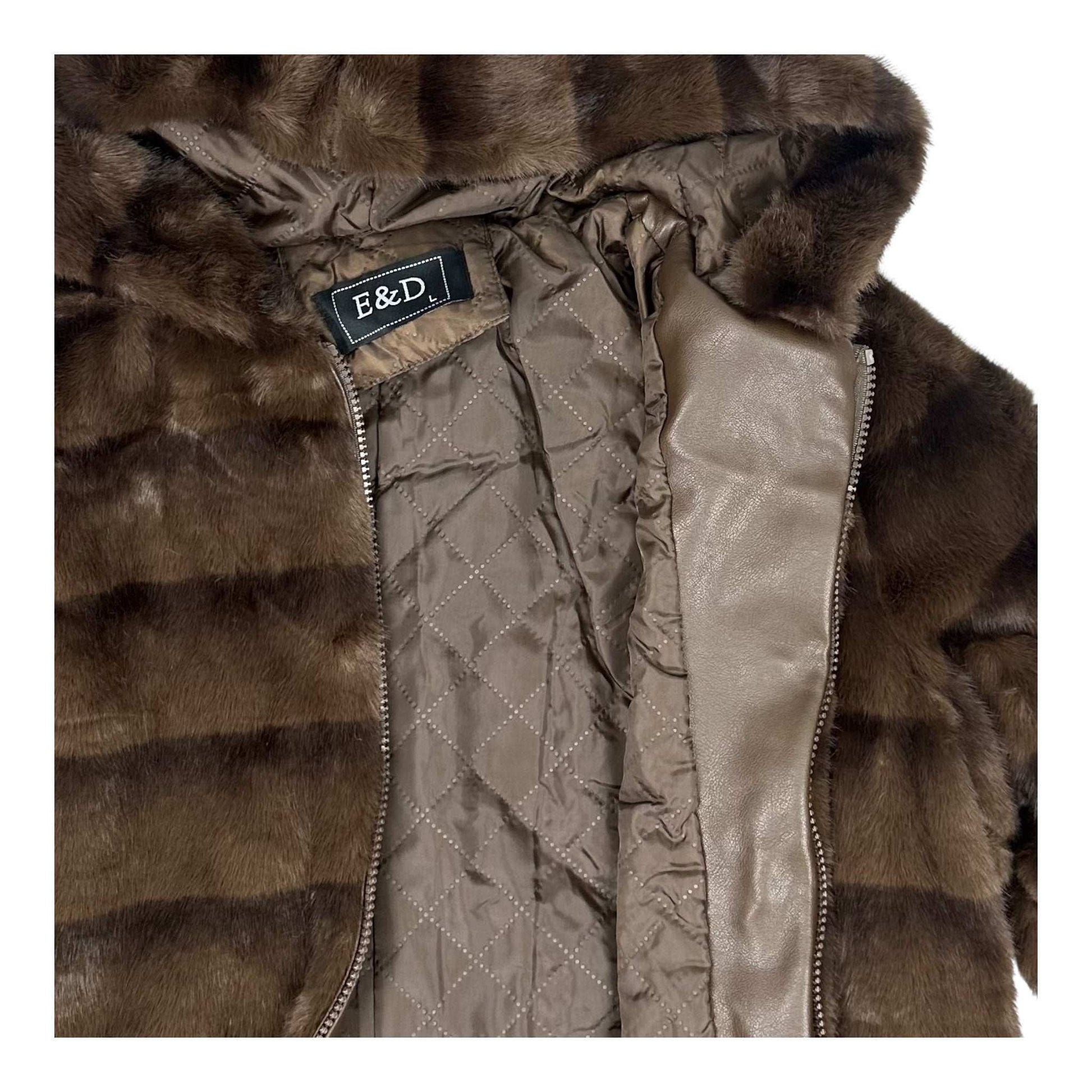 Angel Shopping Γυναικείο Μπουφάν για Χειμώνα Καφέ