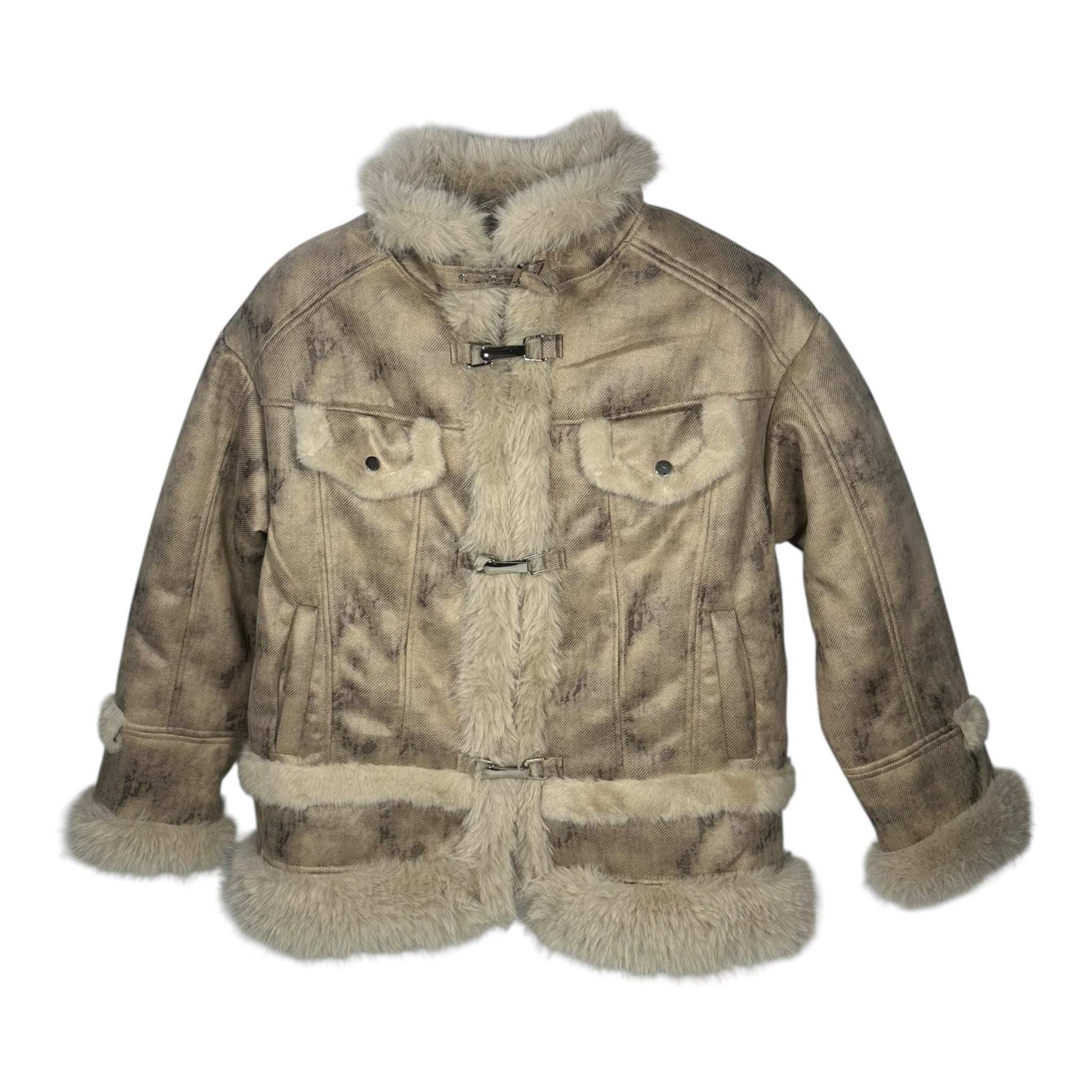 Angel Shopping Γυναικείο Μπουφάν για Χειμώνα Μπεζ