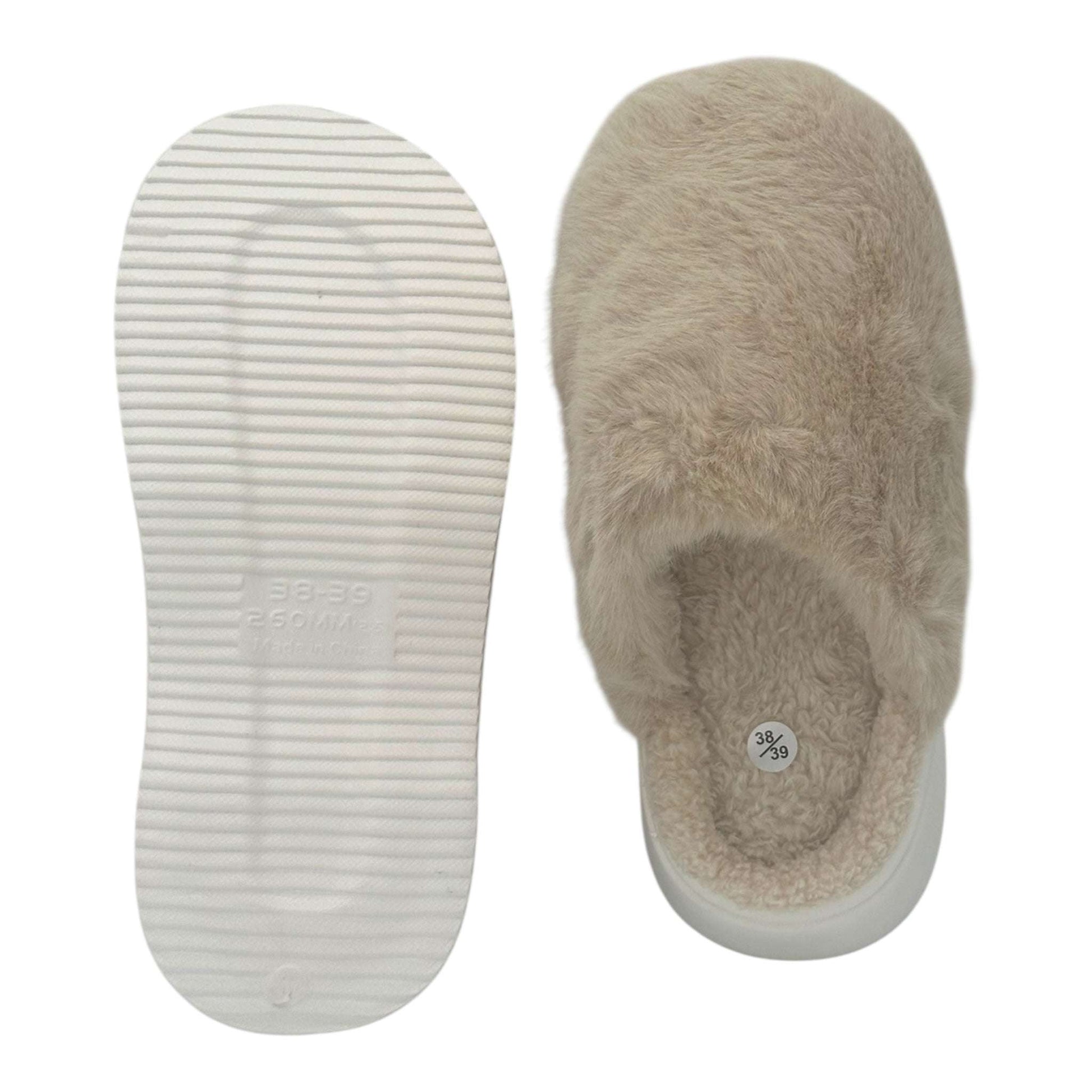 Angel Shopping Γυναικείες Παντόφλες Σπιτιού Μπεζ