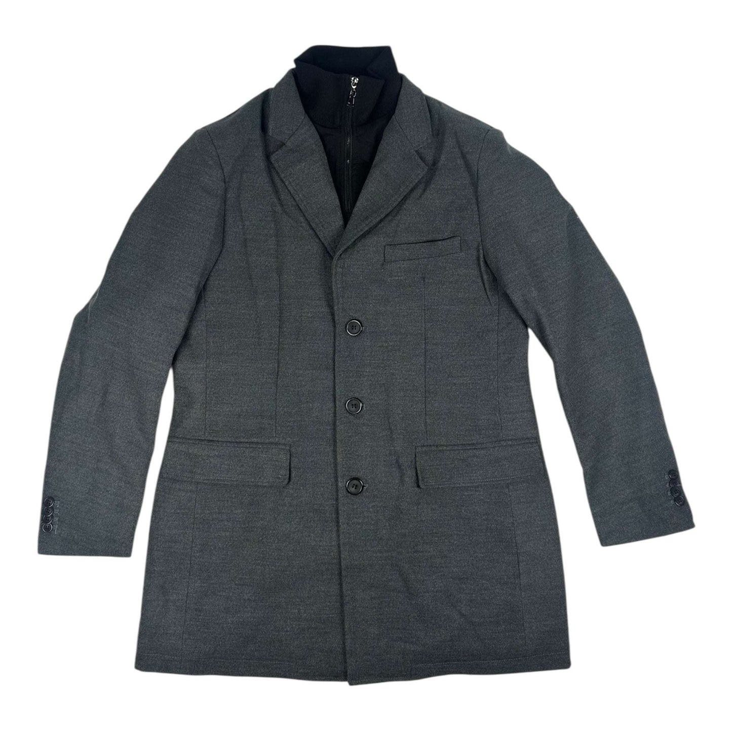 Enos Ανδρικό Παλτό Γκρί