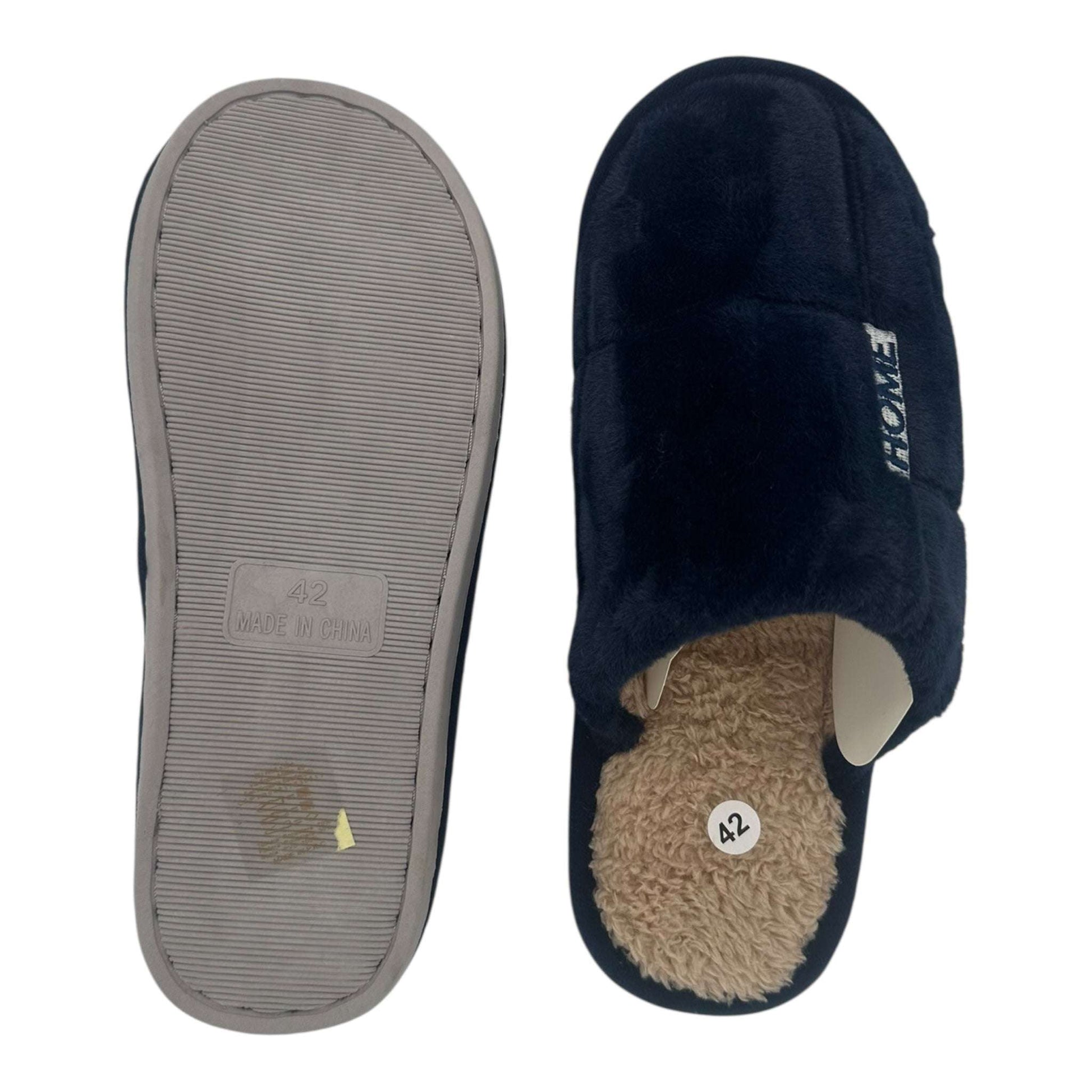 Angel Shopping Χειμερινές Ανδρικές Παντόφλες Μπλε