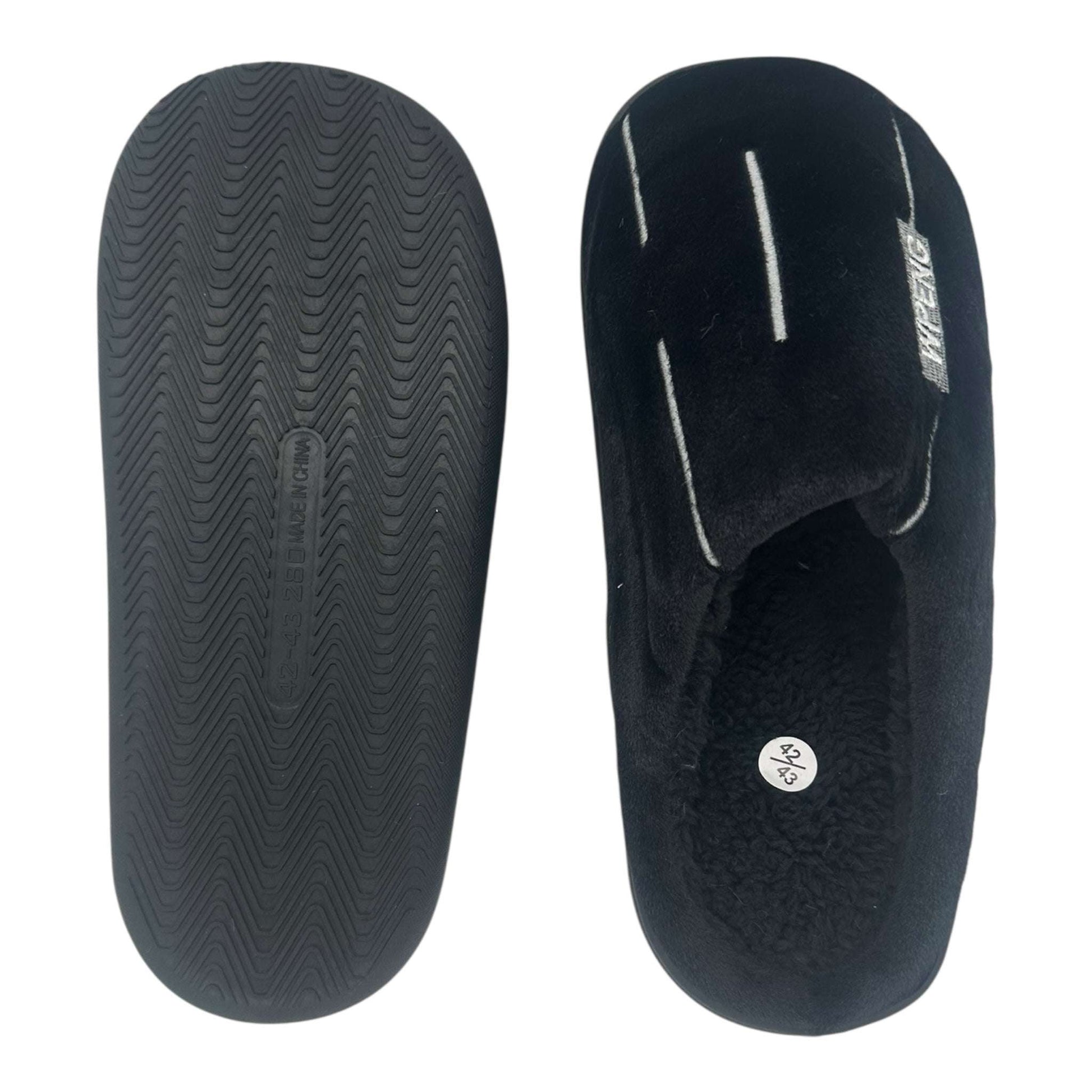 Angel Shopping Χειμερινές Ανδρικές Παντόφλες Μαύρες