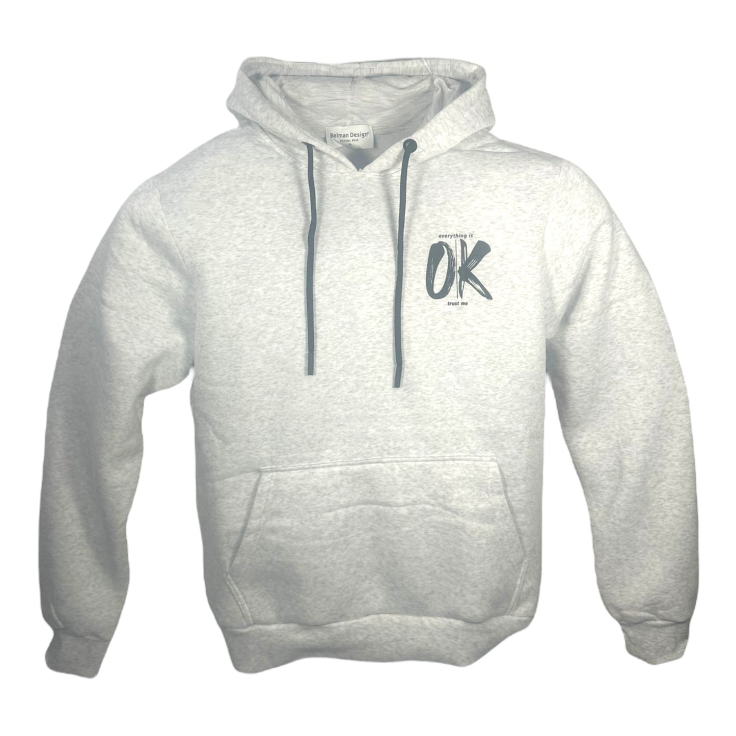 Belman Design Men's Sweatshirt with Hood White