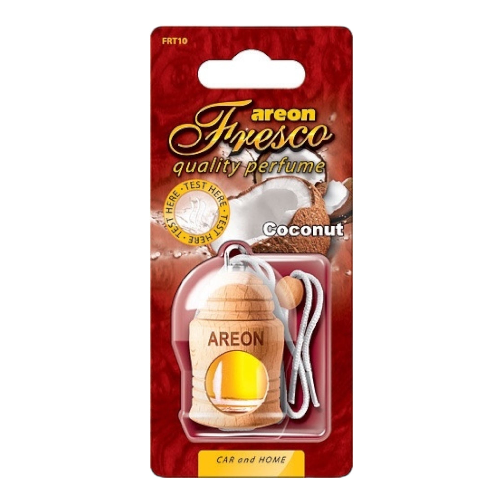 Areon Κρεμαστό Αρωματικό Υγρό Αυτοκινήτου Fresco Coconut 4ml FRTN10 Χωρίς Χρώμα - Angel shopping