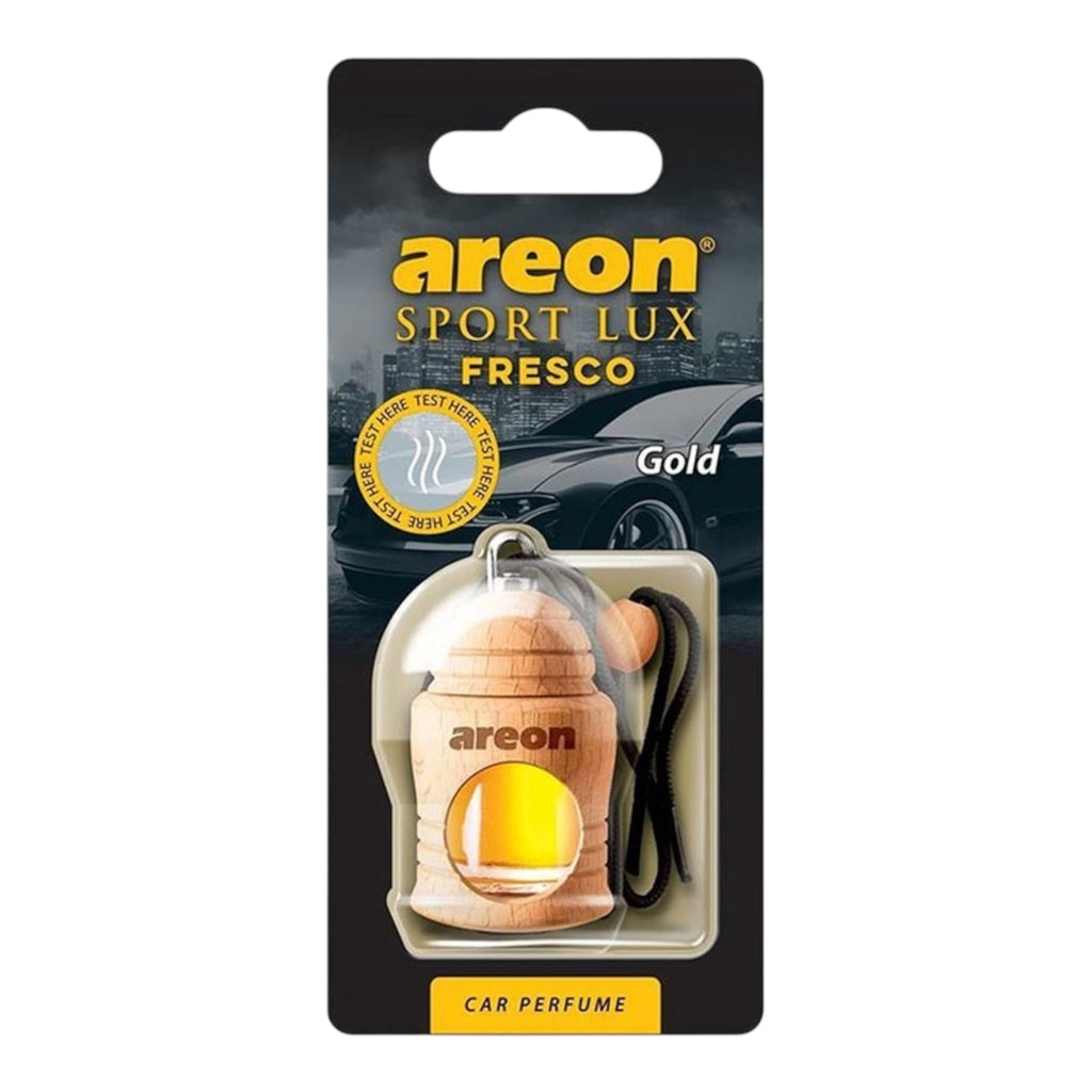 Areon Κρεμαστό Αρωματικό Υγρό Αυτοκινήτου Fresco Sport Lux Gold 4ml FSL01 Χωρίς Χρώμα