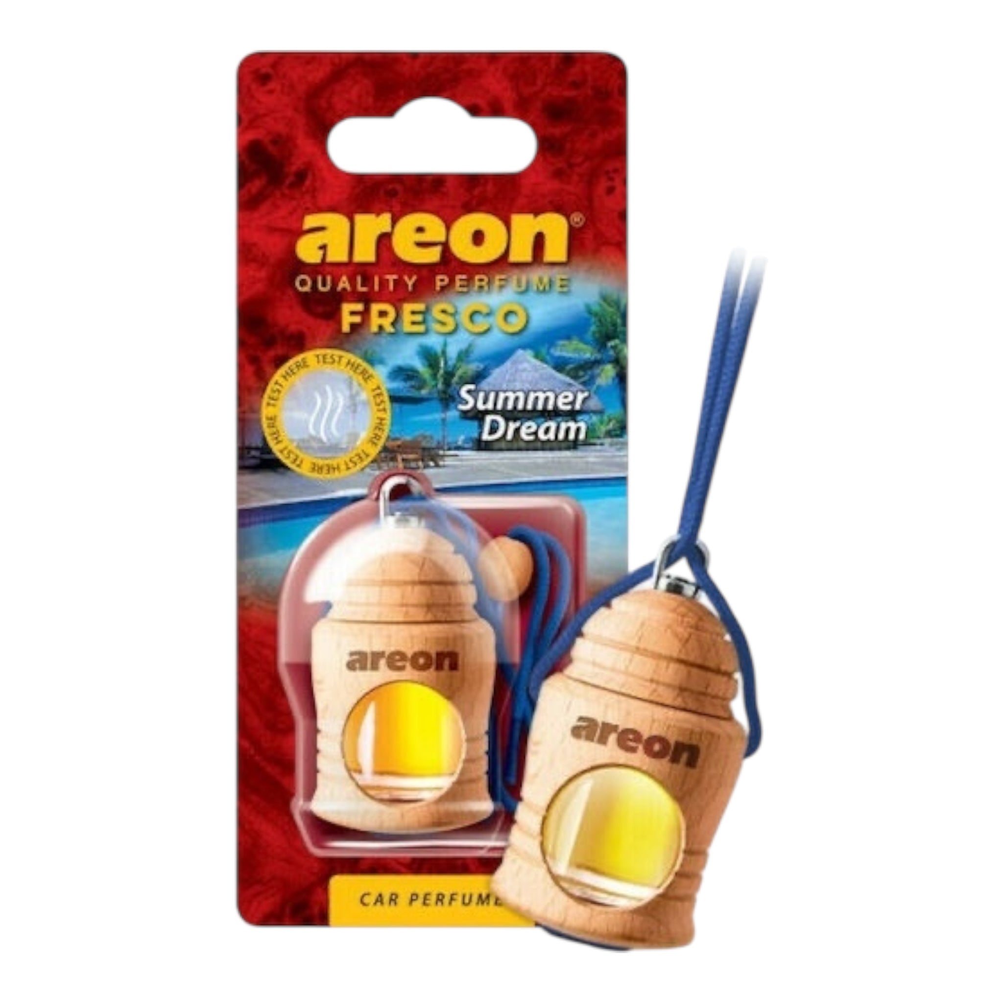 Areon Κρεμαστό Αρωματικό Υγρό Αυτοκινήτου Fresco Summer Dream 4ml Χωρίς Χρώμα - Angel shopping