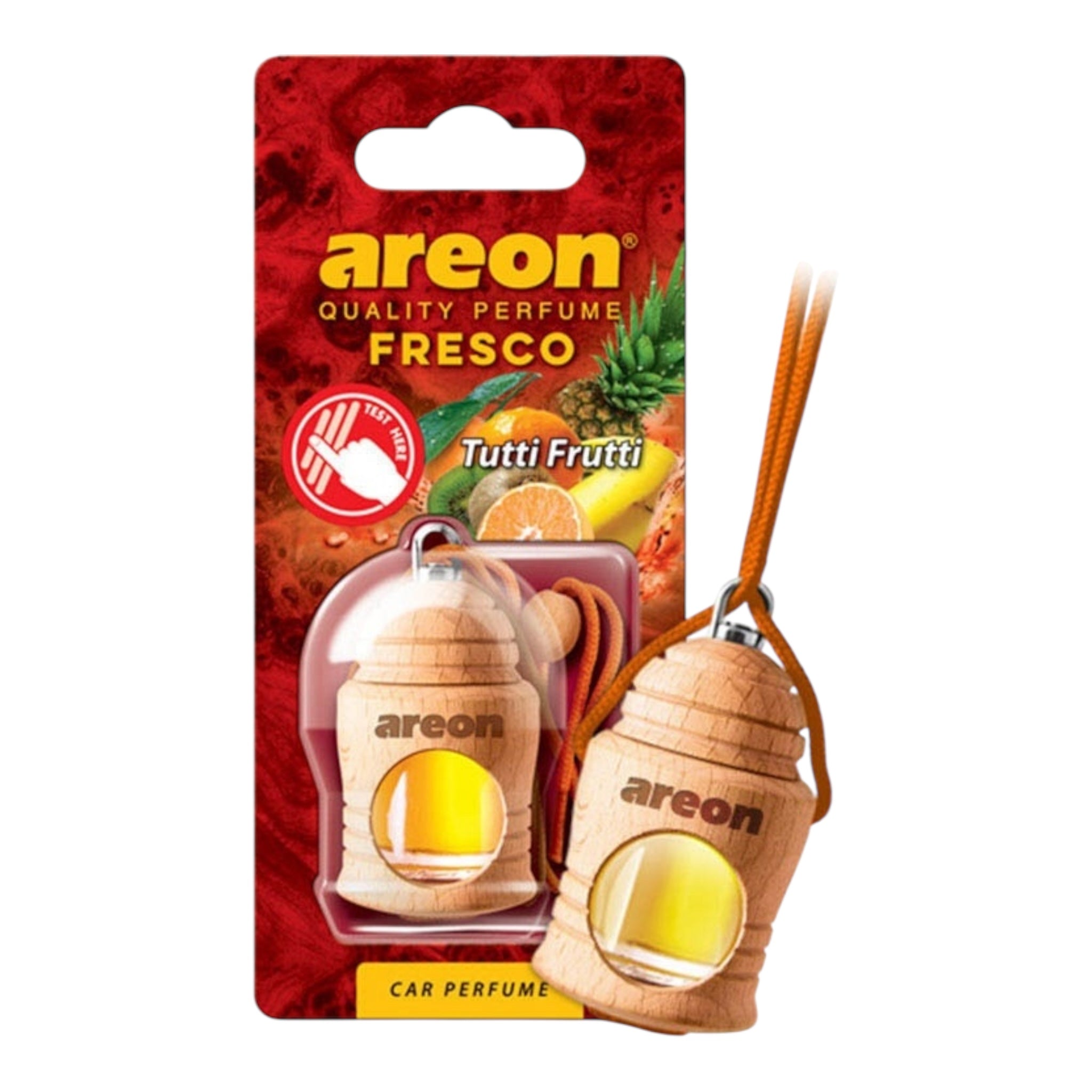 Areon Κρεμαστό Αρωματικό Υγρό Αυτοκινήτου Fresco Tutti Frutti 4ml FRTN23 Χωρίς Χρώμα - Angel shopping