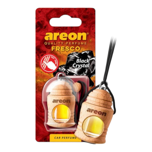 Areon Κρεμαστό Αρωματικό Υγρό Αυτοκινήτου Fresco Black Crystal 4ml FRTN17