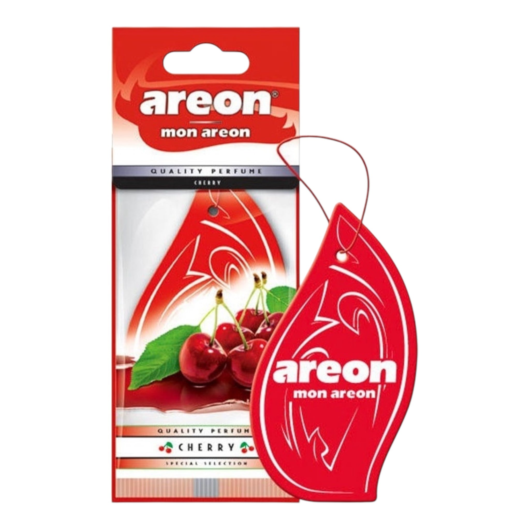 Areon Αρωματική Καρτέλα Κρεμαστή Αυτοκινήτου Mon Cherry MA26 Χωρίς Χρώμα - Angel shopping
