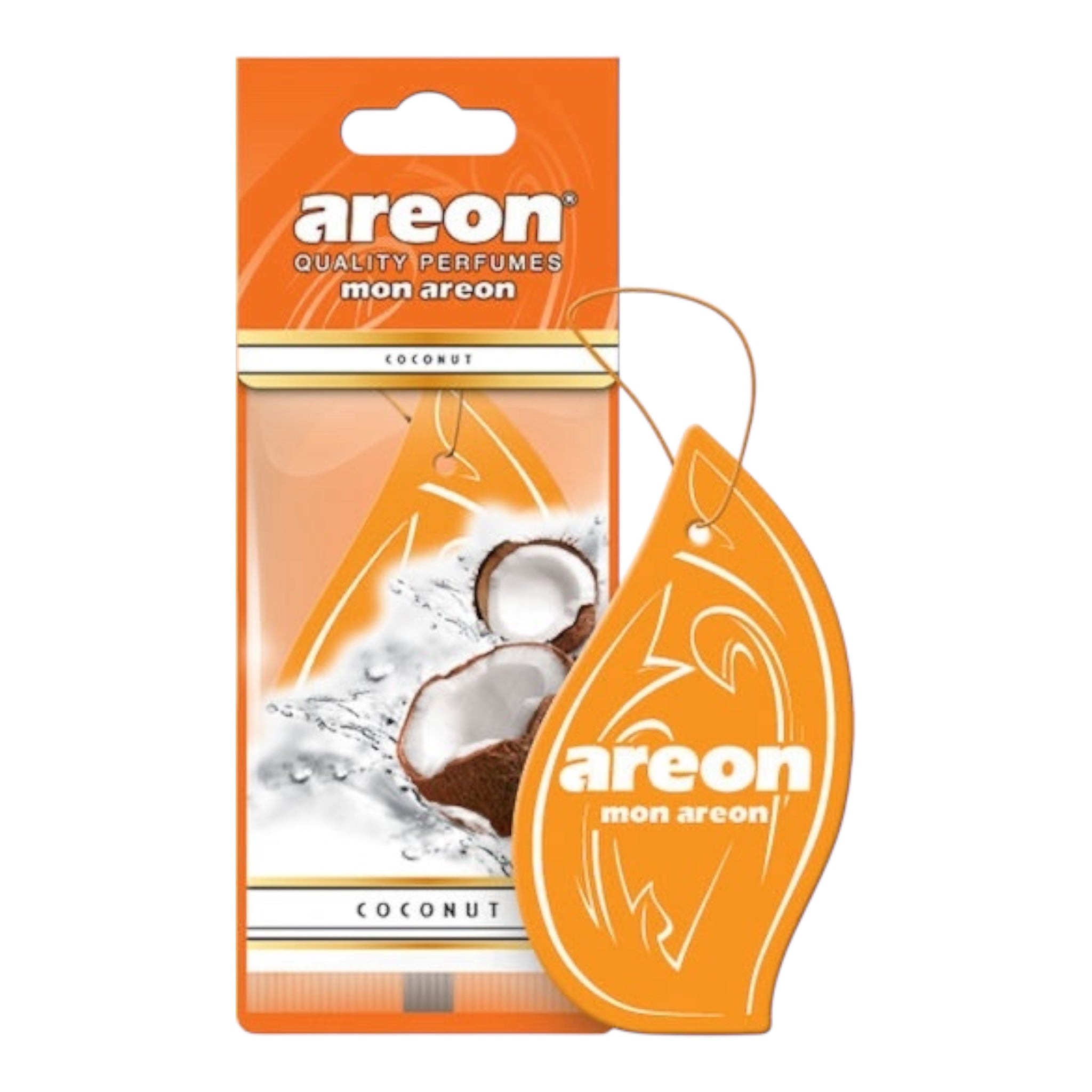 Areon Αρωματική Καρτέλα Κρεμαστή Αυτοκινήτου Mon Καρύδα MA11  Χωρίς Χρώμα - Angel shopping