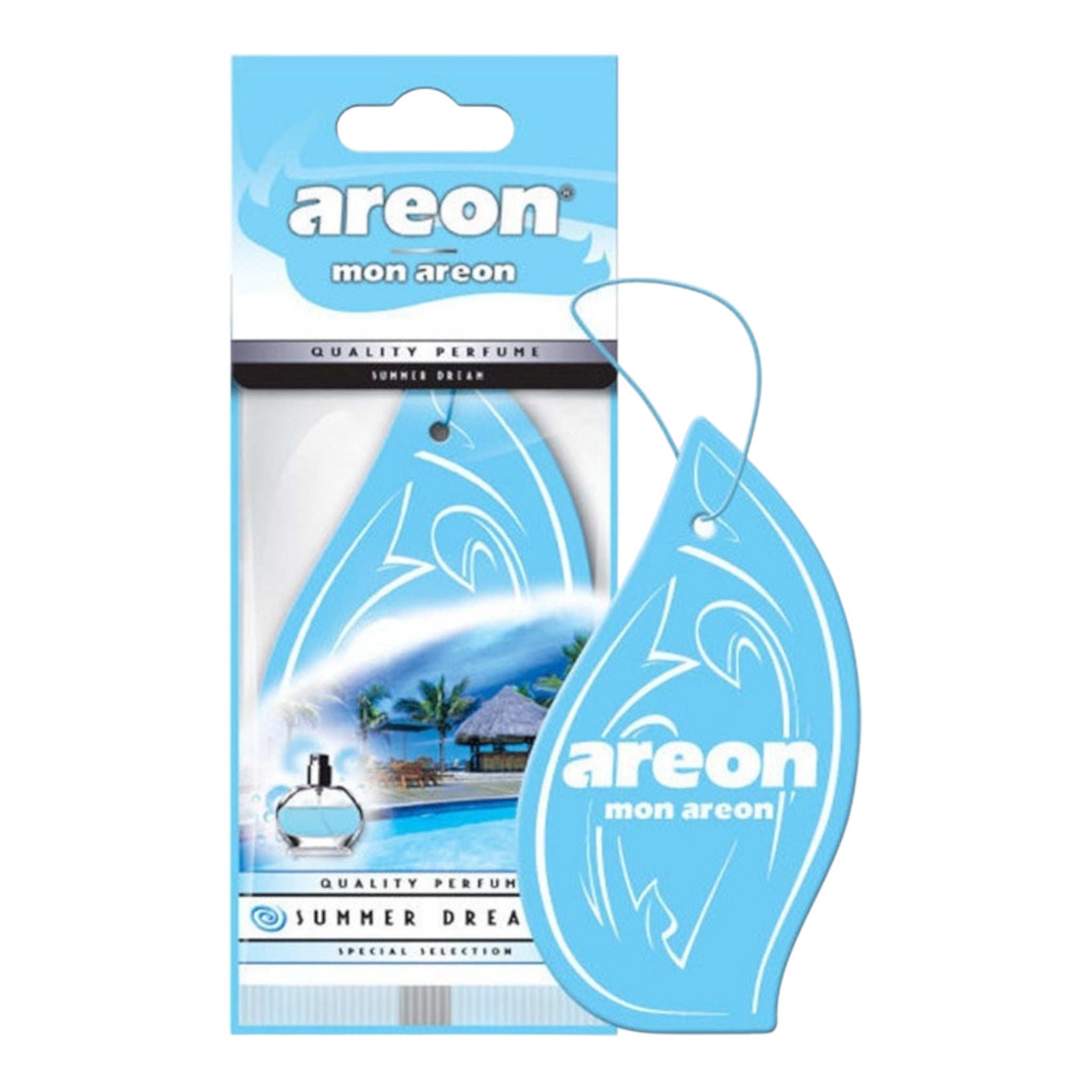 Areon Αρωματική Καρτέλα Κρεμαστή Αυτοκινήτου Mon Summer Dream MA18  Χωρίς Χρώμα - Angel shopping