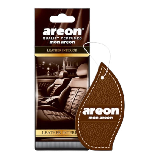Areon Αρωματική Καρτέλα Κρεμαστή Αυτοκινήτου Mon Leather Interior MA42
