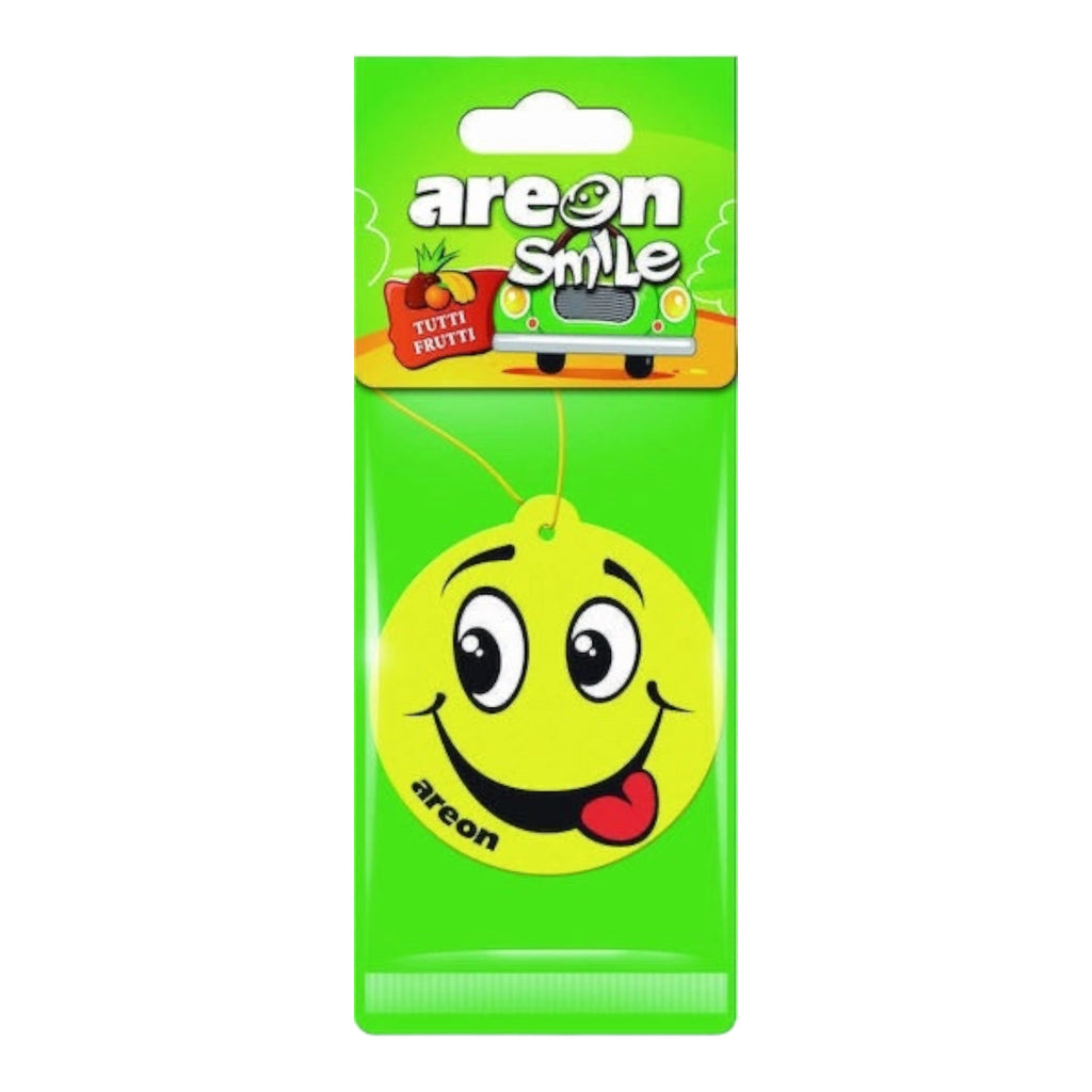 Areon Αρωματική Καρτέλα Κρεμαστή Αυτοκινήτου Smile Dry Tutti Frutti ASD14 - Angel shopping