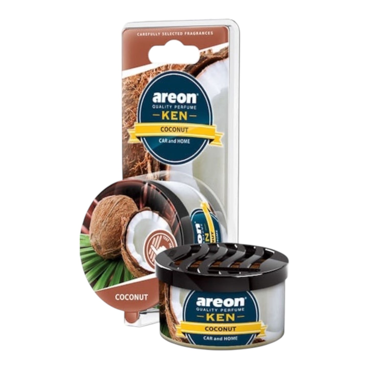 Areon Αρωματική Κονσέρβα Κονσόλας/Ταμπλό Αυτοκινήτου Ken Blister Coconut 35gr AKB13